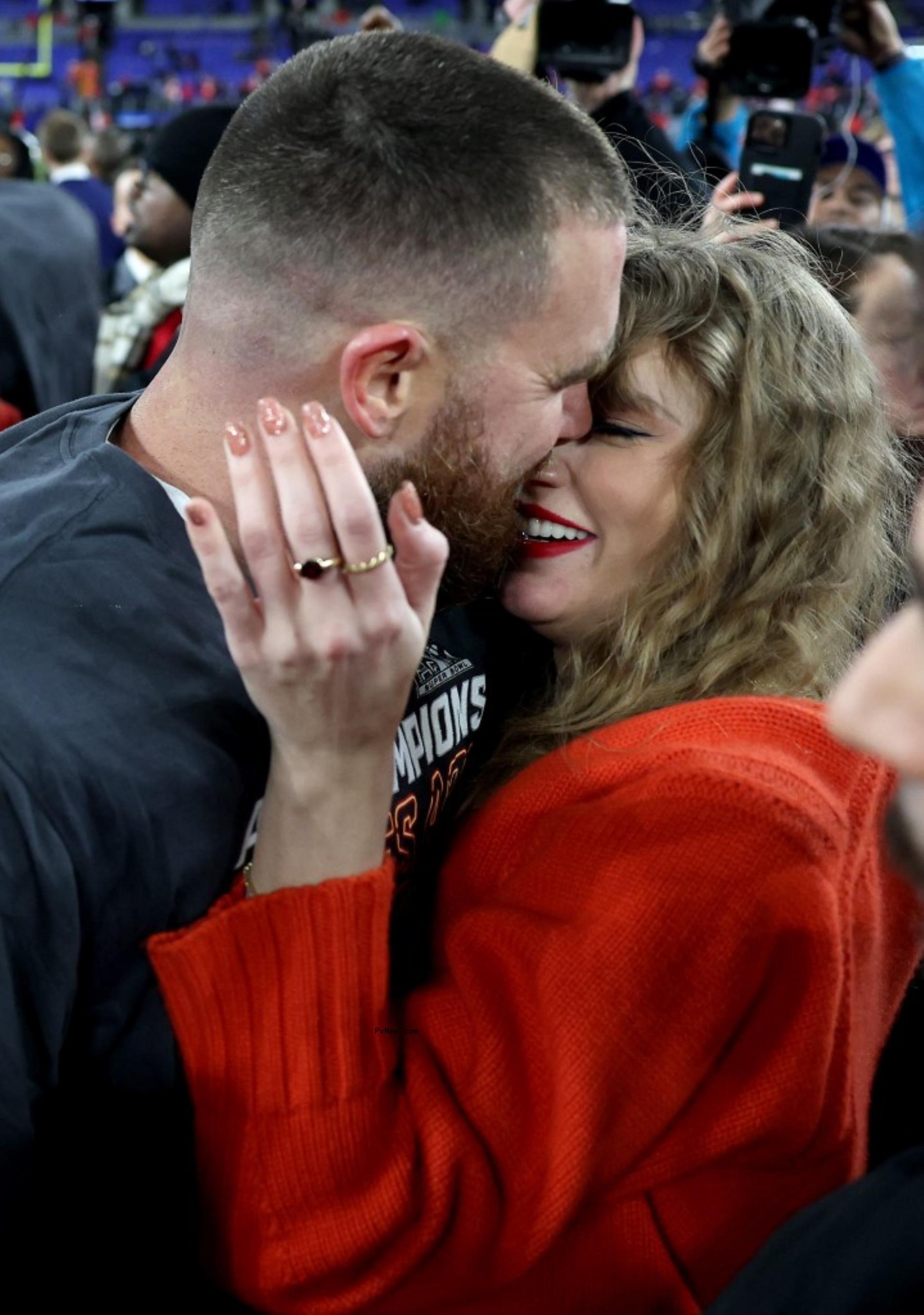 Taylor Swift and Travis Kelce