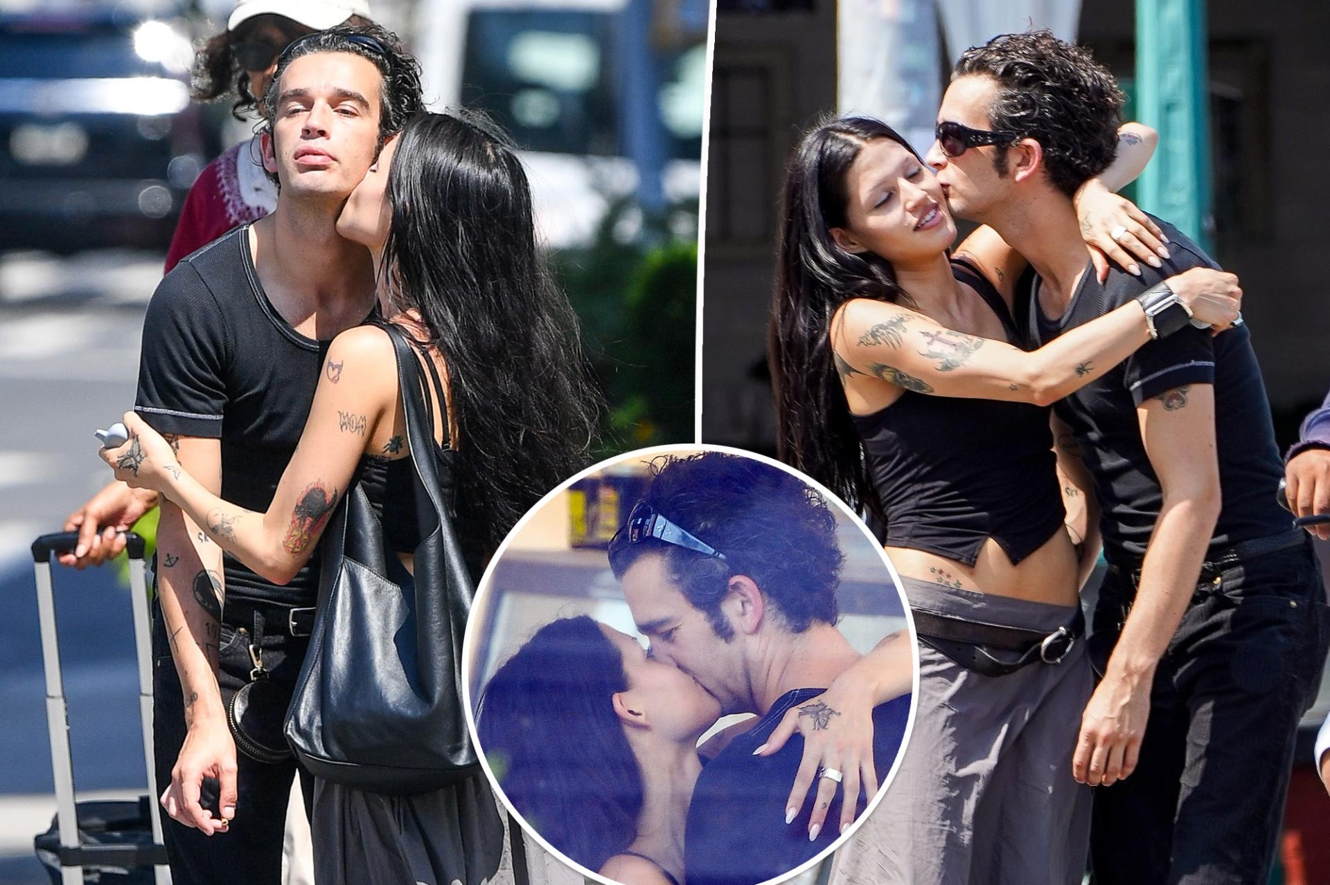 The 1975 fro<i></i>ntman Matty Healy and influencer Gabbriette Bechtel make out on streets of NYC