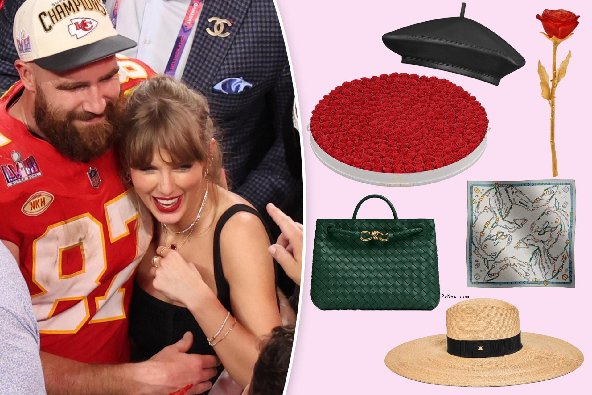 Travis Kelce reportedly dro<i></i>ps $16K on Valentine’s Day gifts for Taylor Swift: Hermès, Dior, Celine and more