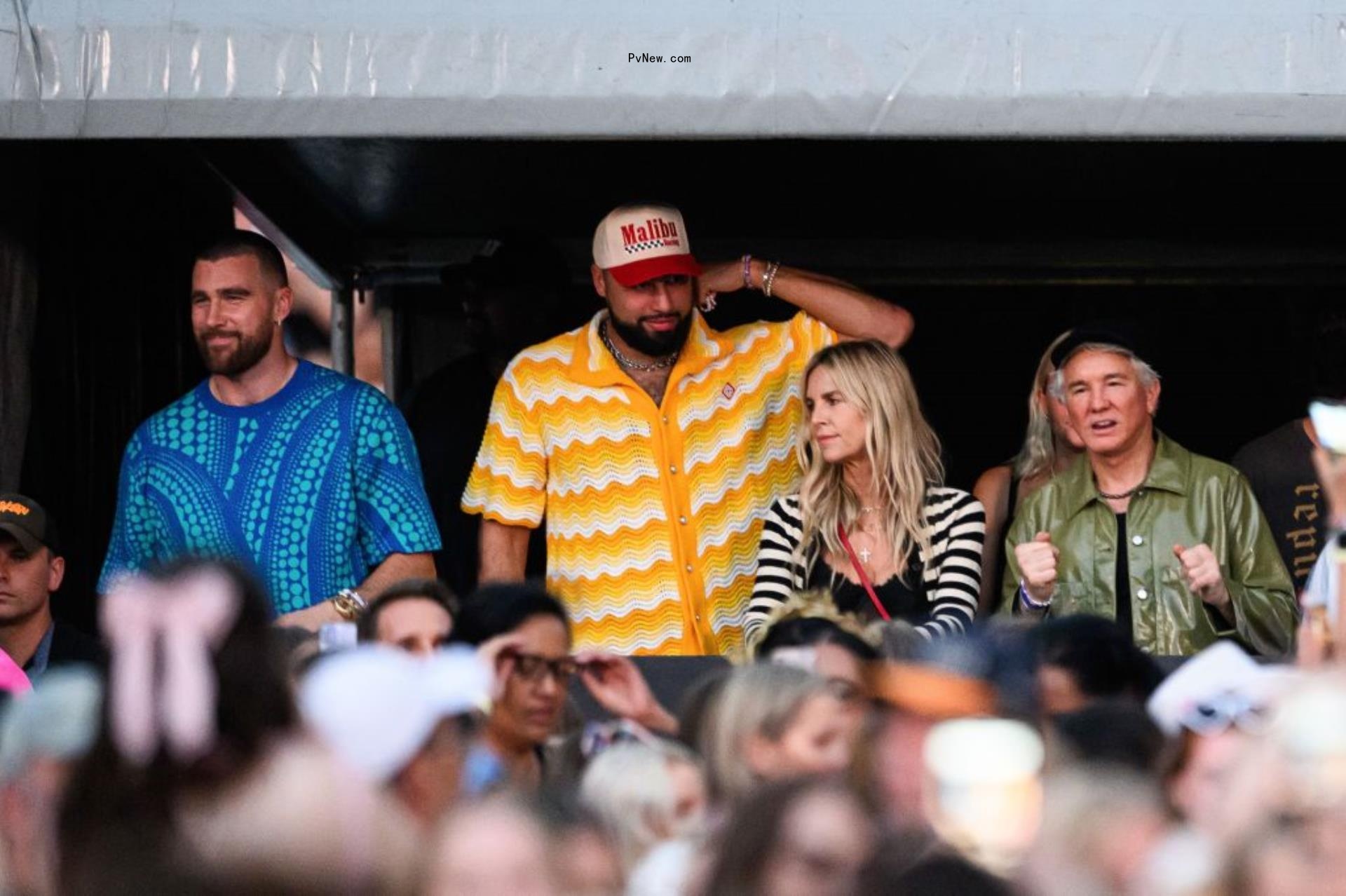 Travis Kelce at Taylor Swift's Eras Tour.
