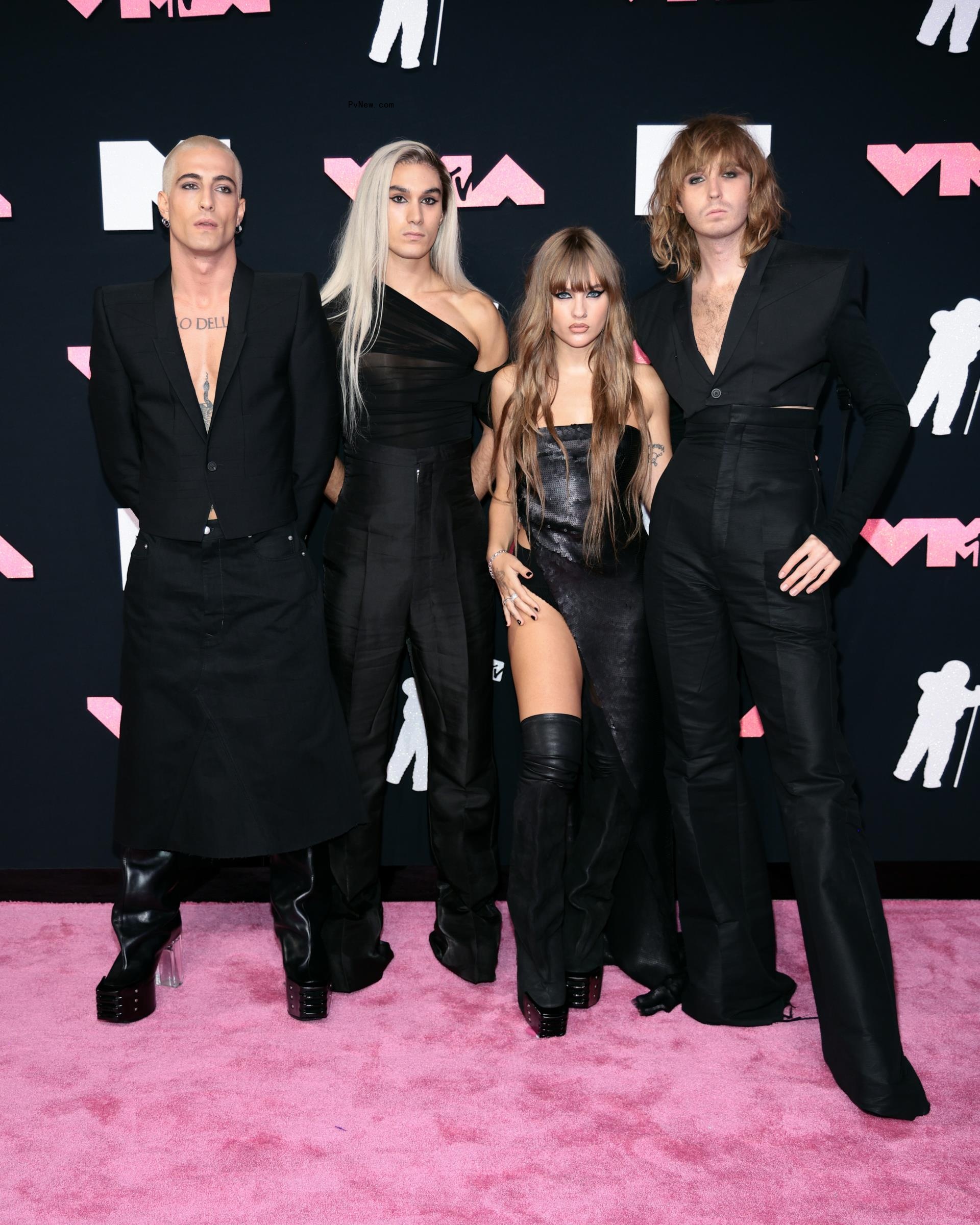 Damiano David, Ethan Torchio, Victoria De Angelis and Thomas Raggi of Måneskin