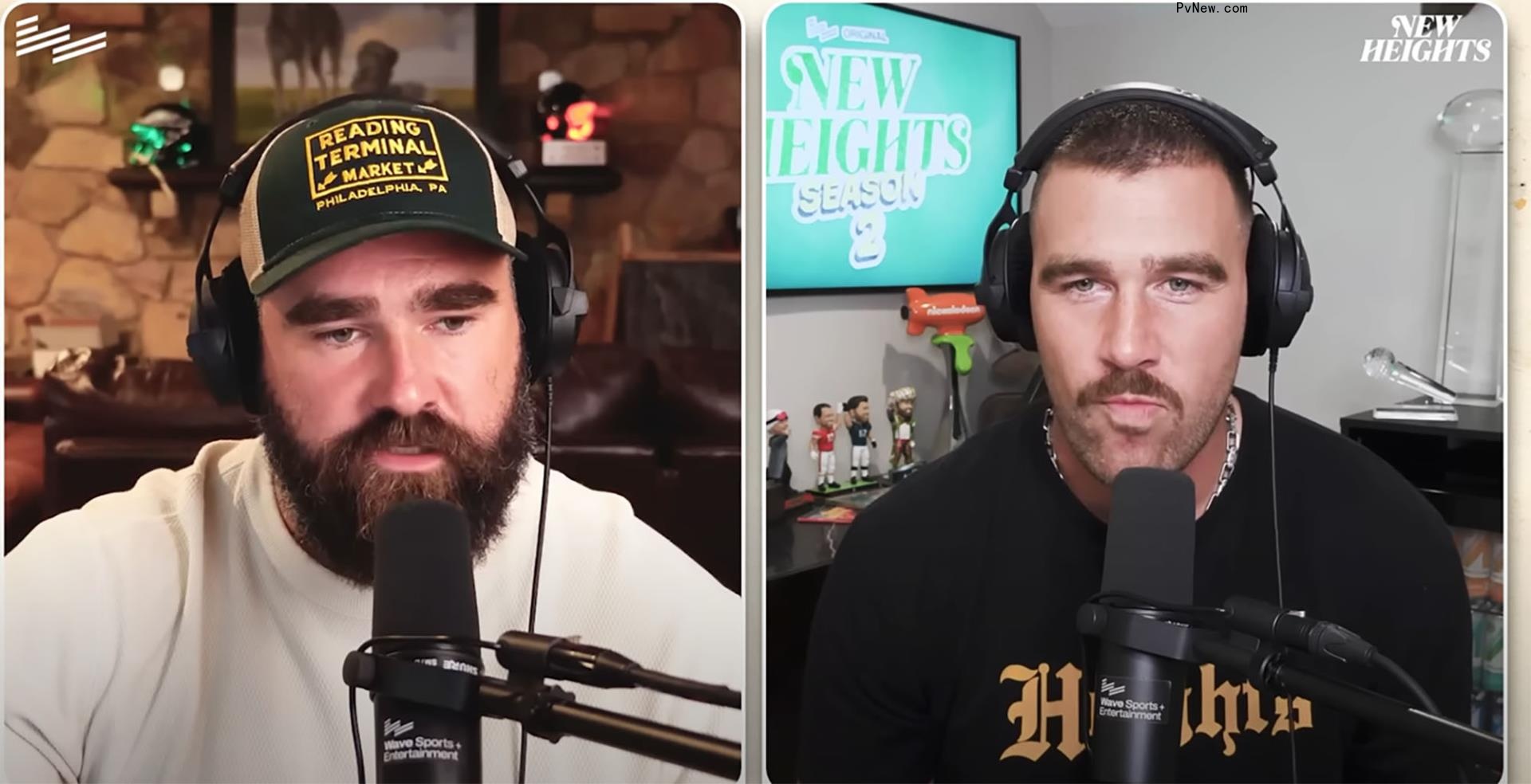 Jason Kelce and Travis Kelce