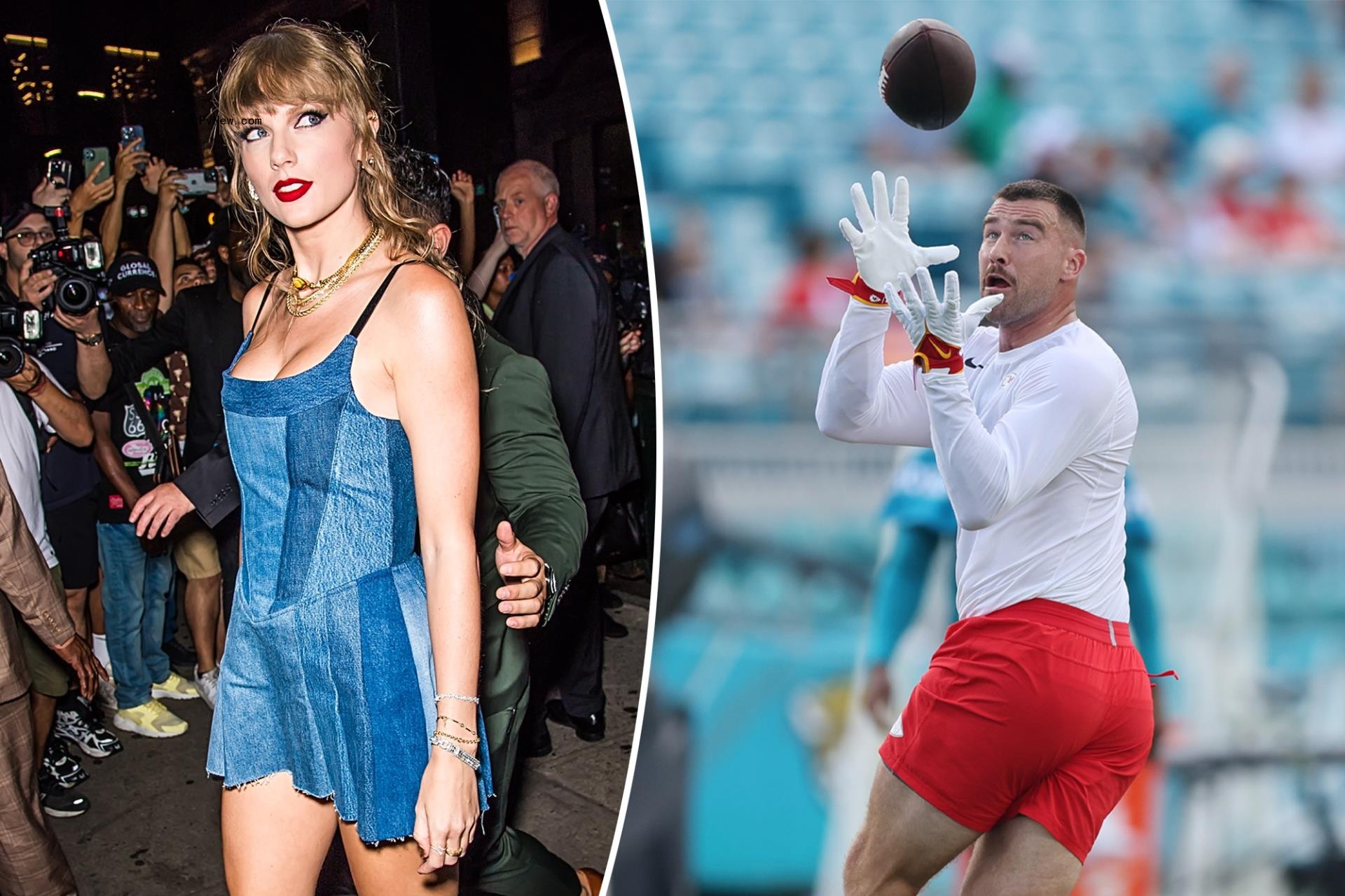 NFL announcer hilariously makes Taylor Swift reference after Travis Kelce’s touchdown