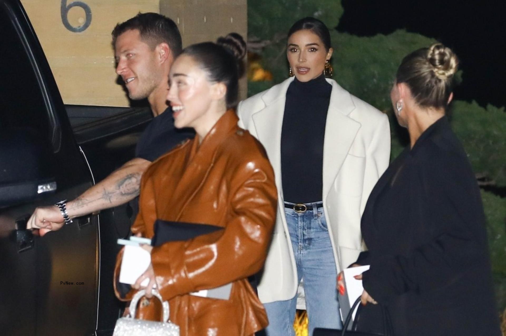 Christian McCaffrey and Olivia Culpo at Nobu Malibu.