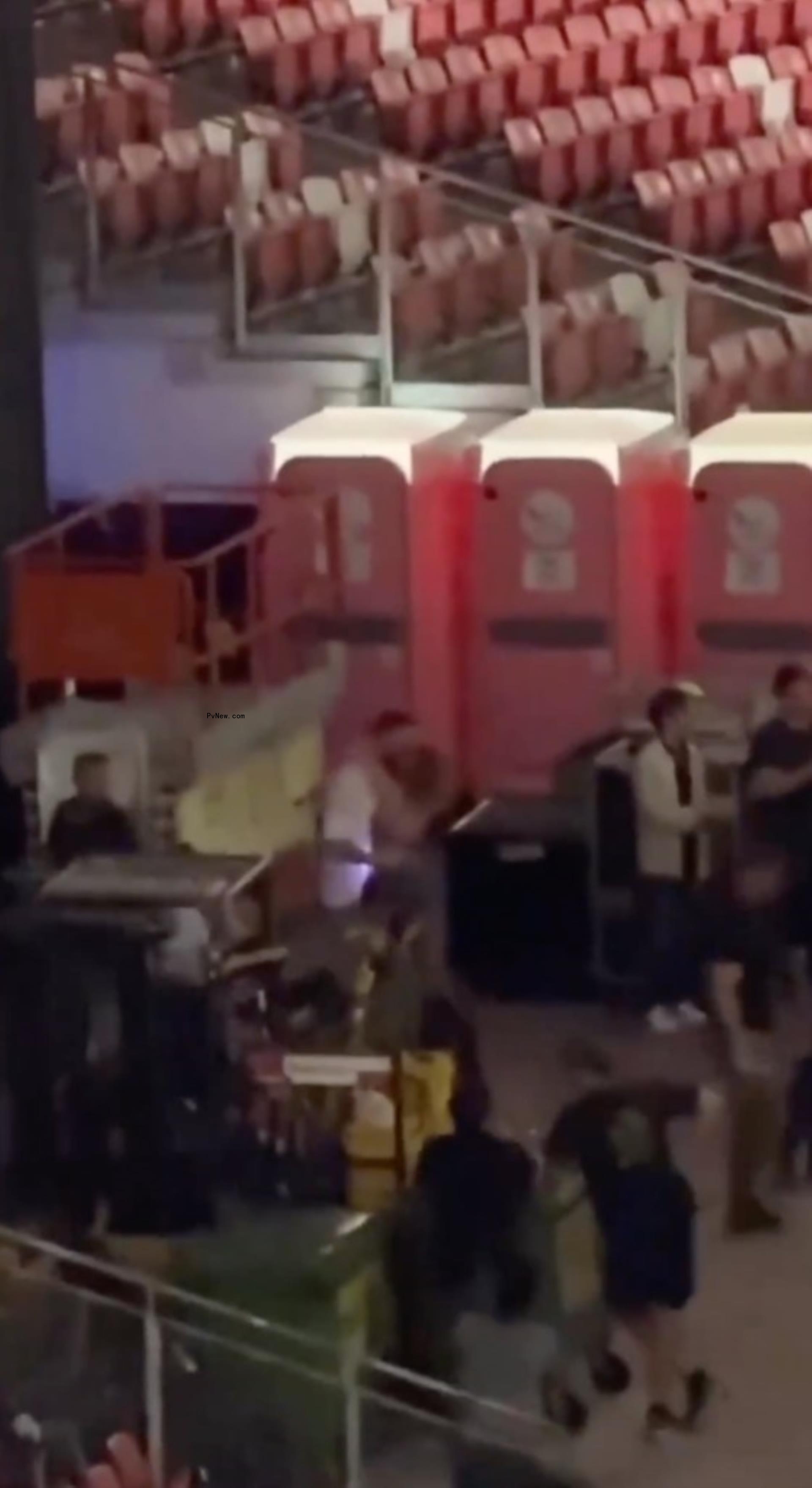 Taylor Swift and Travis Kelce at Taylor Swift's Singapore show.