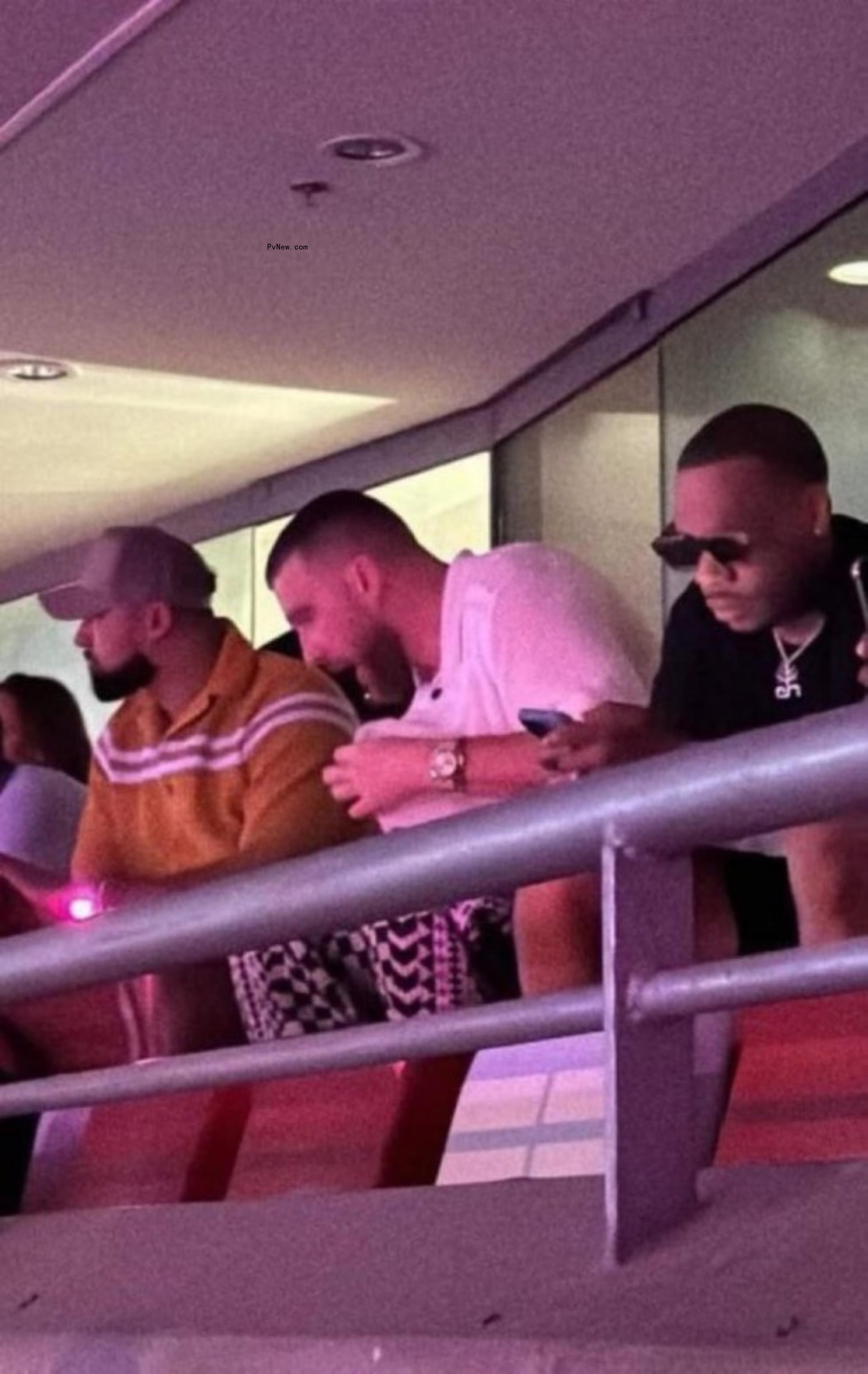 Travis Kelce at Taylor Swift's Singapore Eras Tour show.