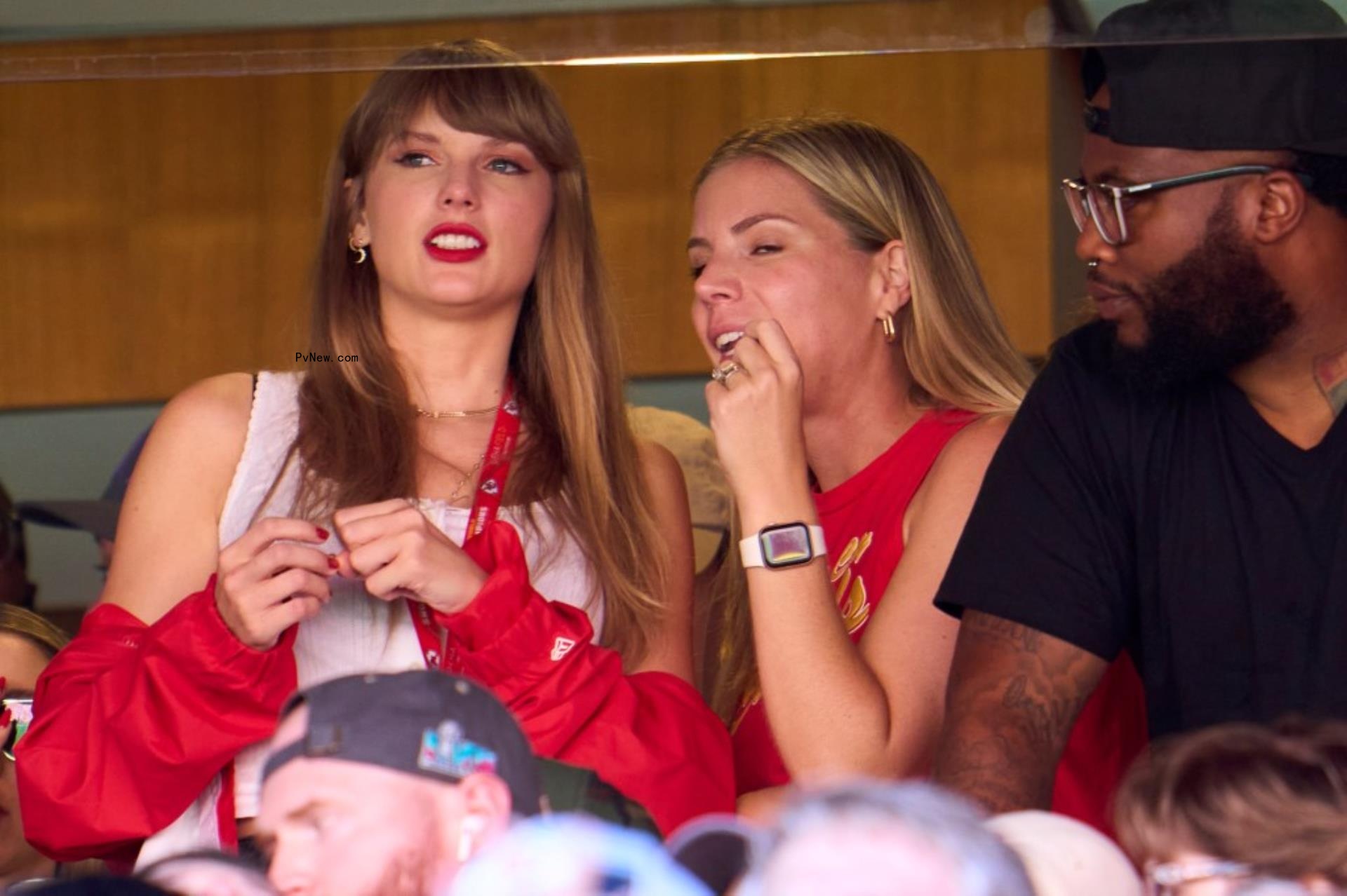 Taylor Swift at the Kansas City Chiefs game. 