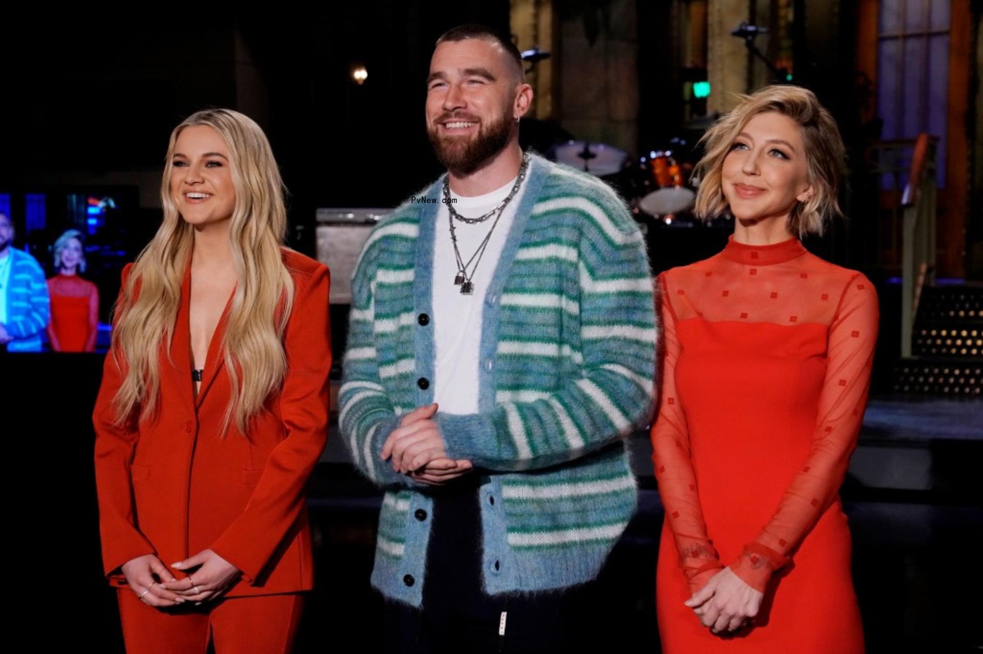 Kelsea Ballerini and Travis Kelce on