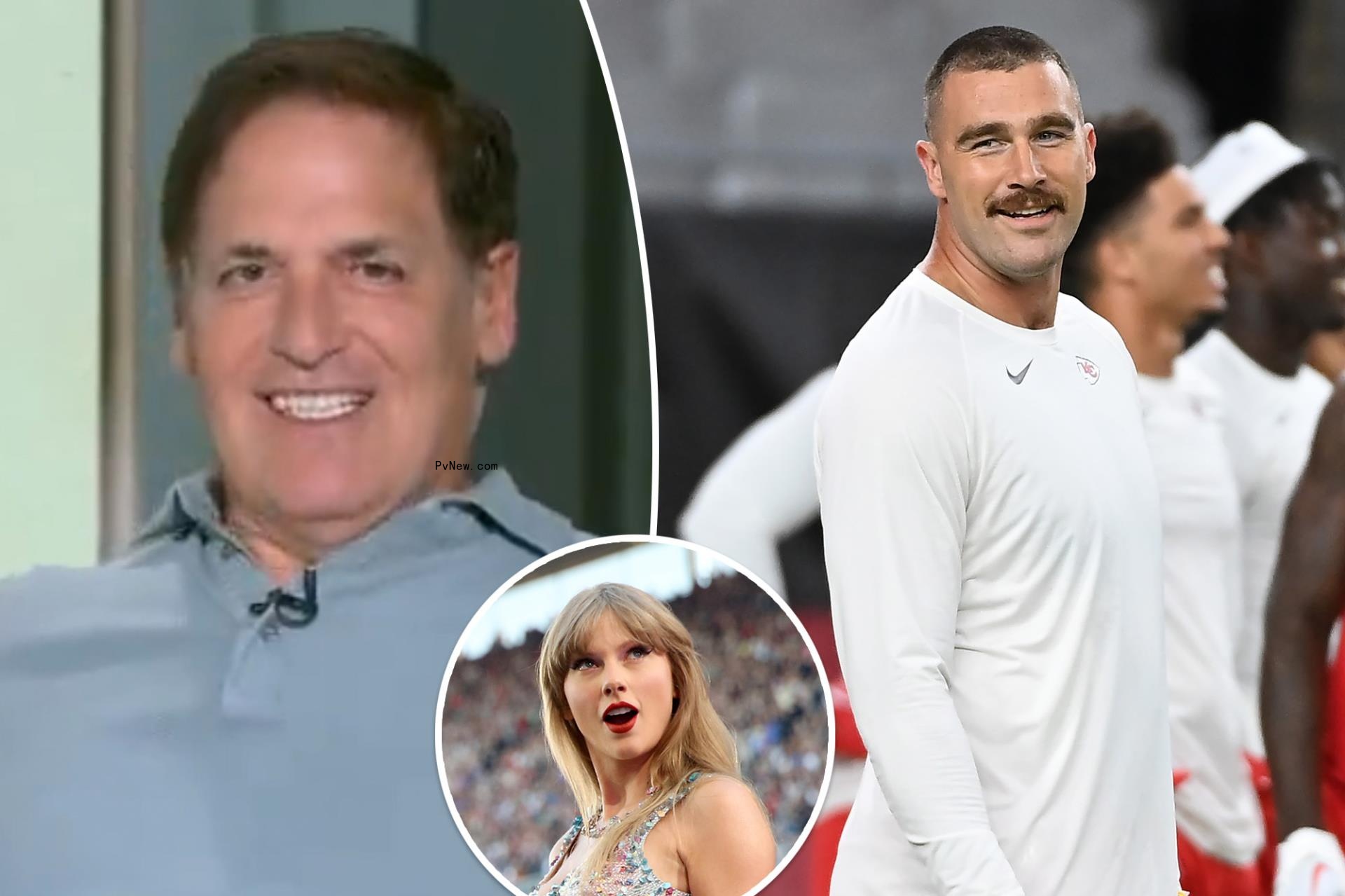 Travis Kelce reacts after Mark Cuban tells Taylor Swift to date Dallas Mavericks player