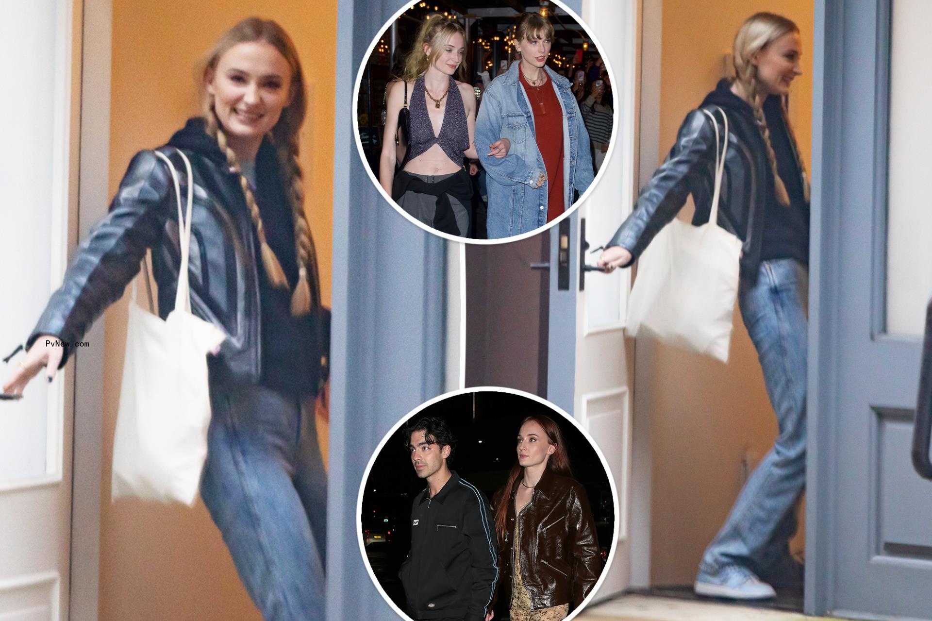 Sophie Turner flashes big smile as she exits Taylor Swift’s apartment amid Joe Jo<i></i>nas mediation