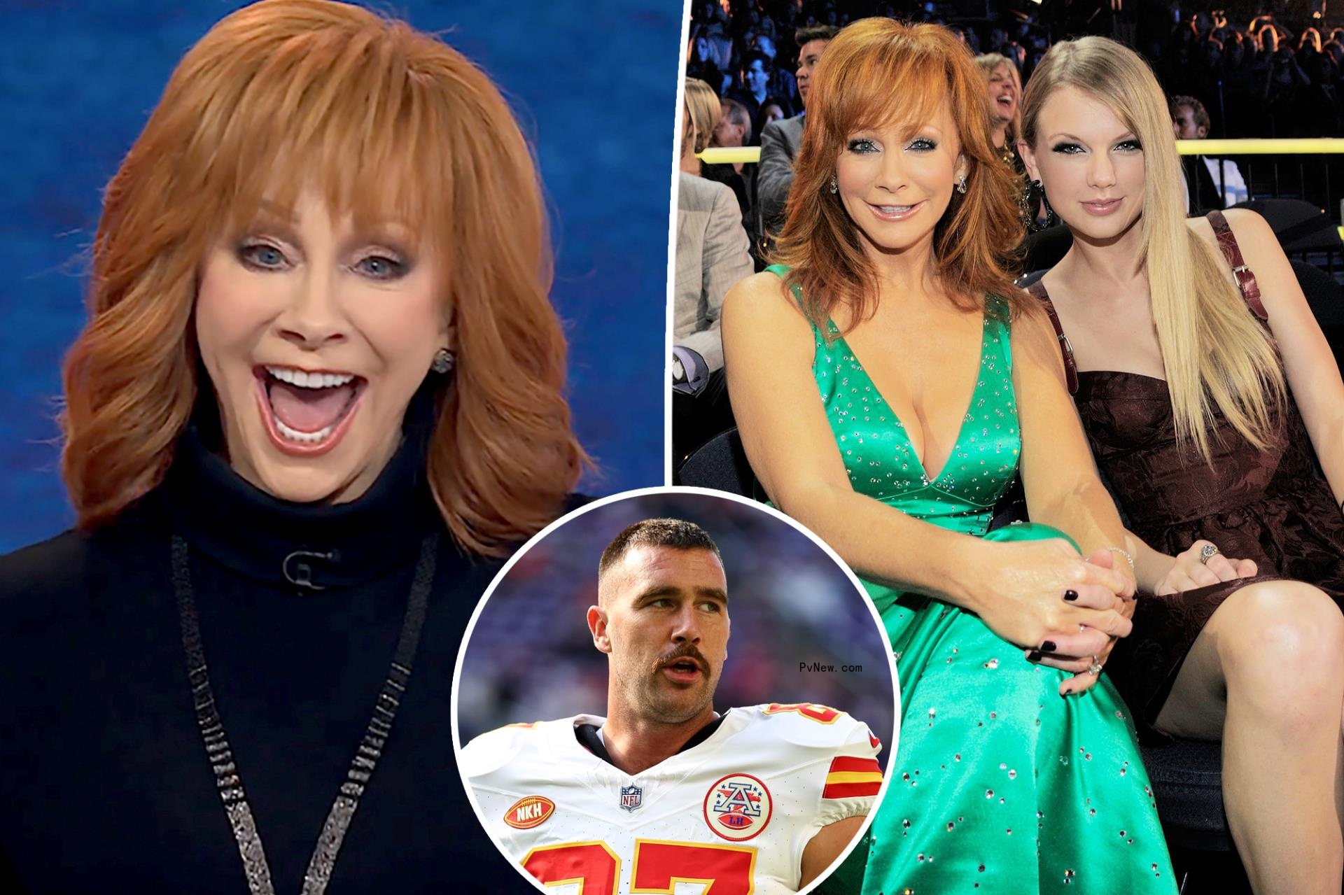 Reba McEntire jokes she’s ‘so mad’ at Taylor Swift for stealing her ‘boyfriend’ Travis Kelce