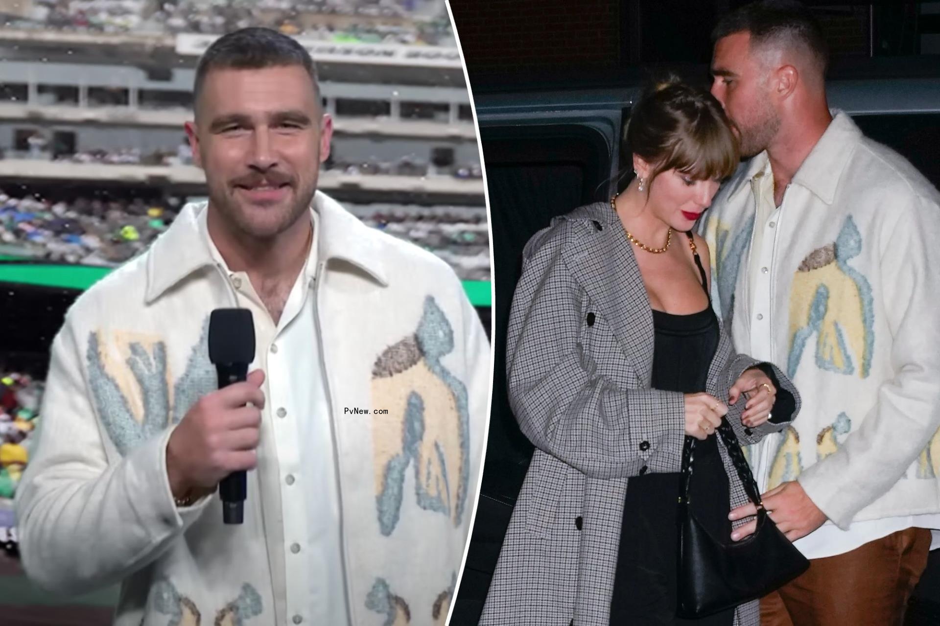Travis Kelce jokes a<i></i>bout NFL’s Taylor Swift obsession in surprise ‘Saturday Night Live’ cameo