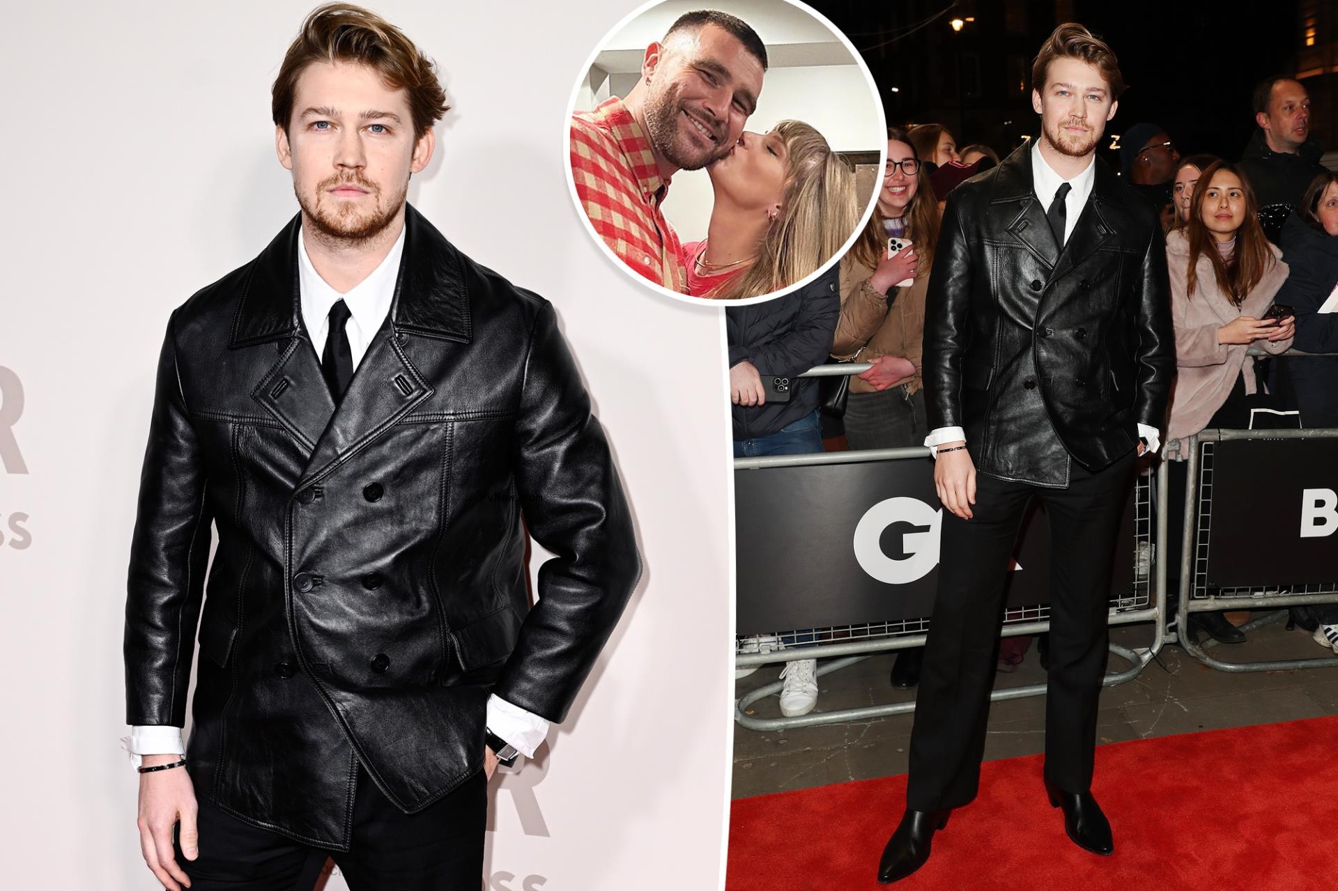 Joe Alwyn rocks leather look in first public appearance since Taylor Swift, Travis Kelce romance