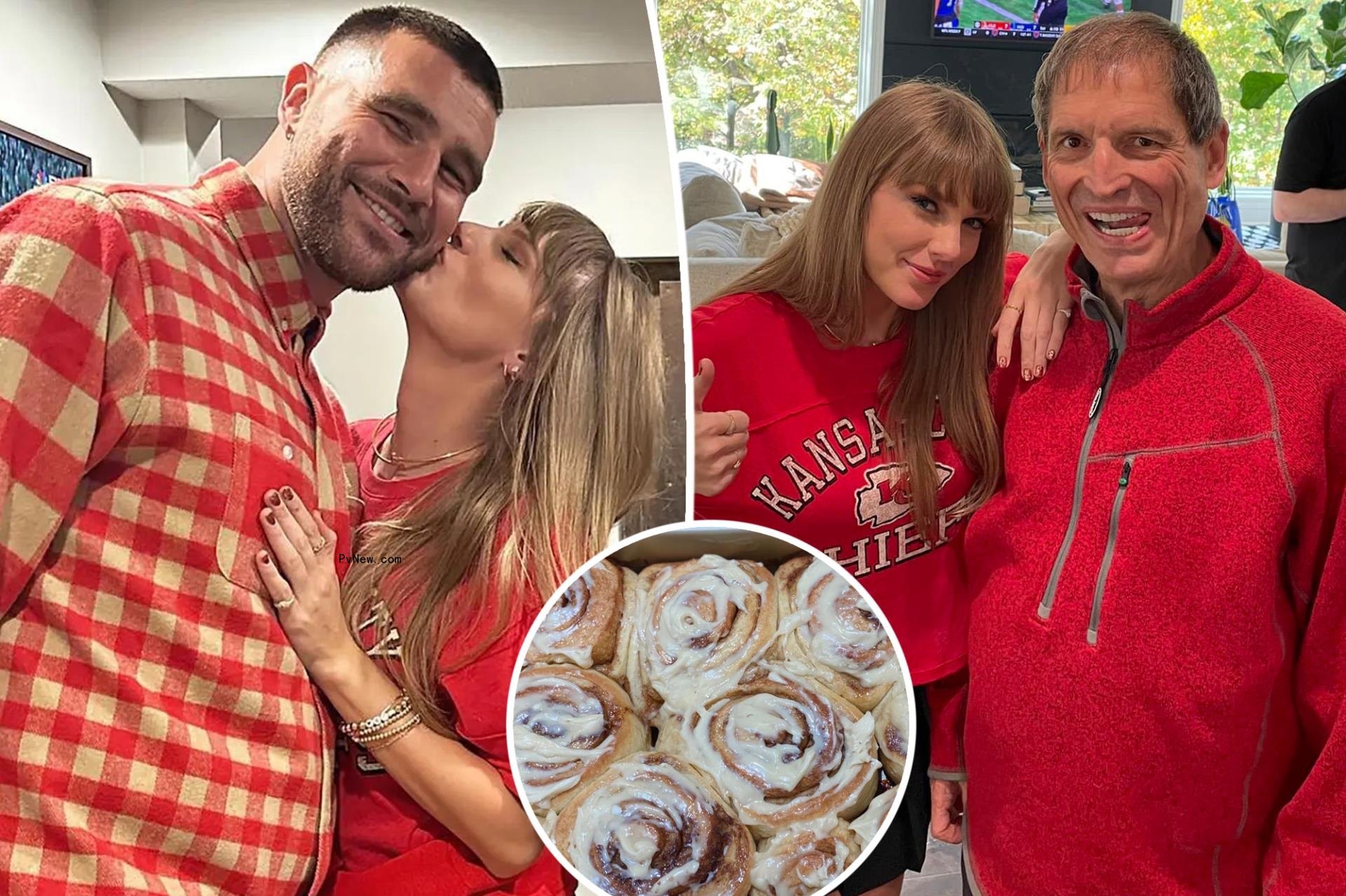 Taylor Swift made Travis Kelce homemade cinnamon rolls before Chiefs vs. Bears game, Bernie Kosar reveals