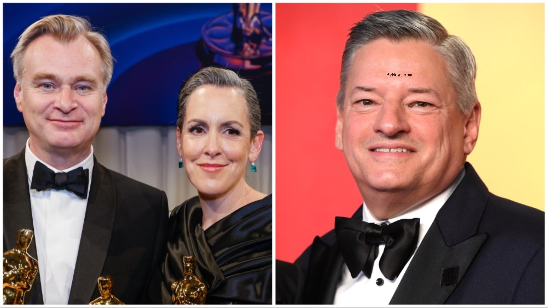 Christopher Nolan, Emma Thomas and Ted Sarandos Ho<i></i>nored by King Charles III