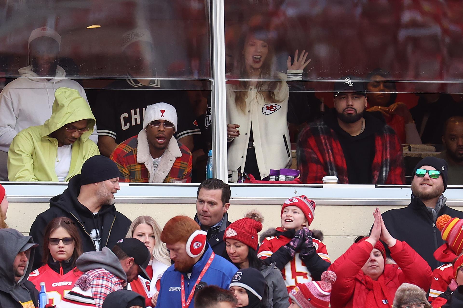 Taylor Swift at a Chiefs game