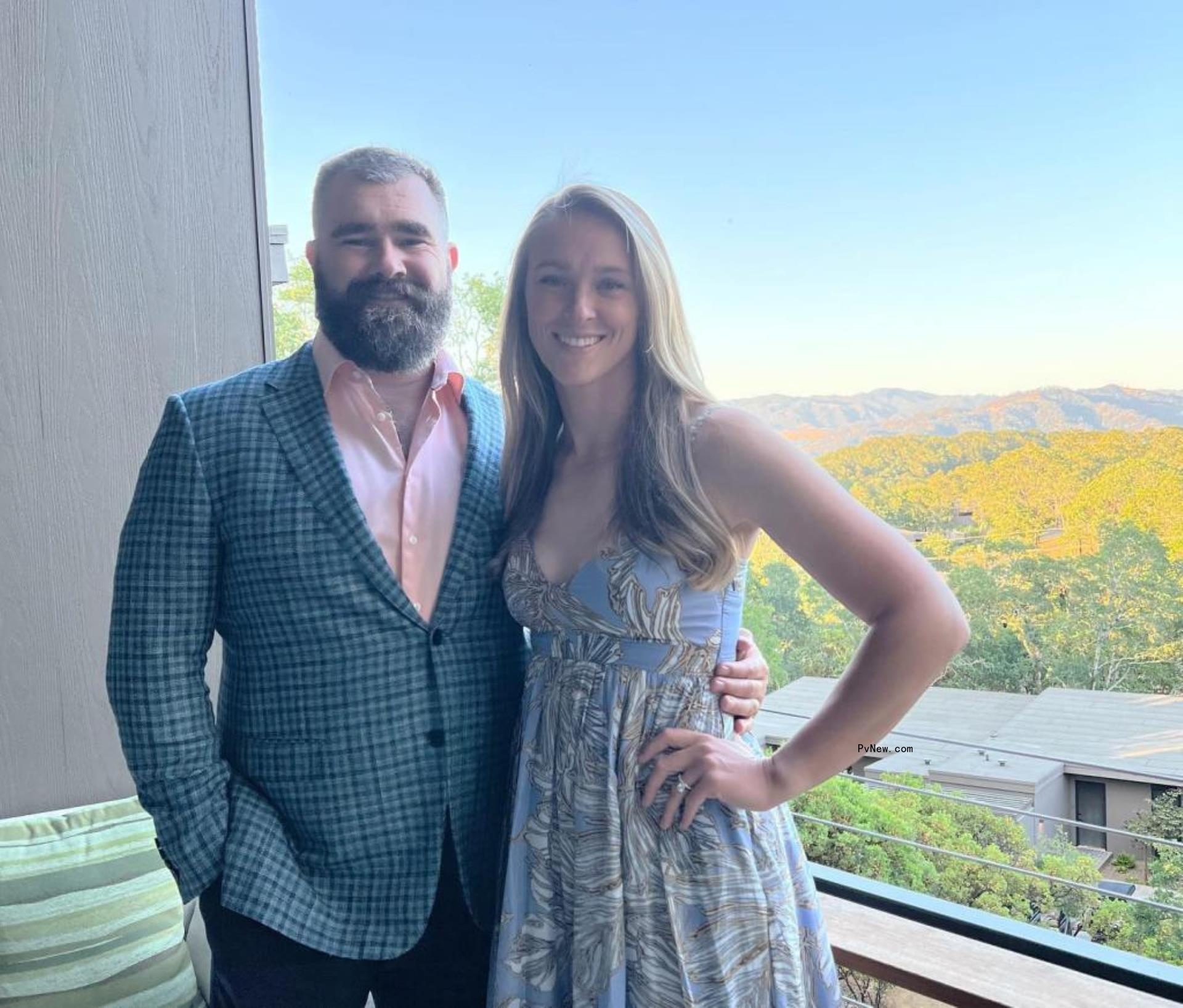 Jason and Kylie Kelce.