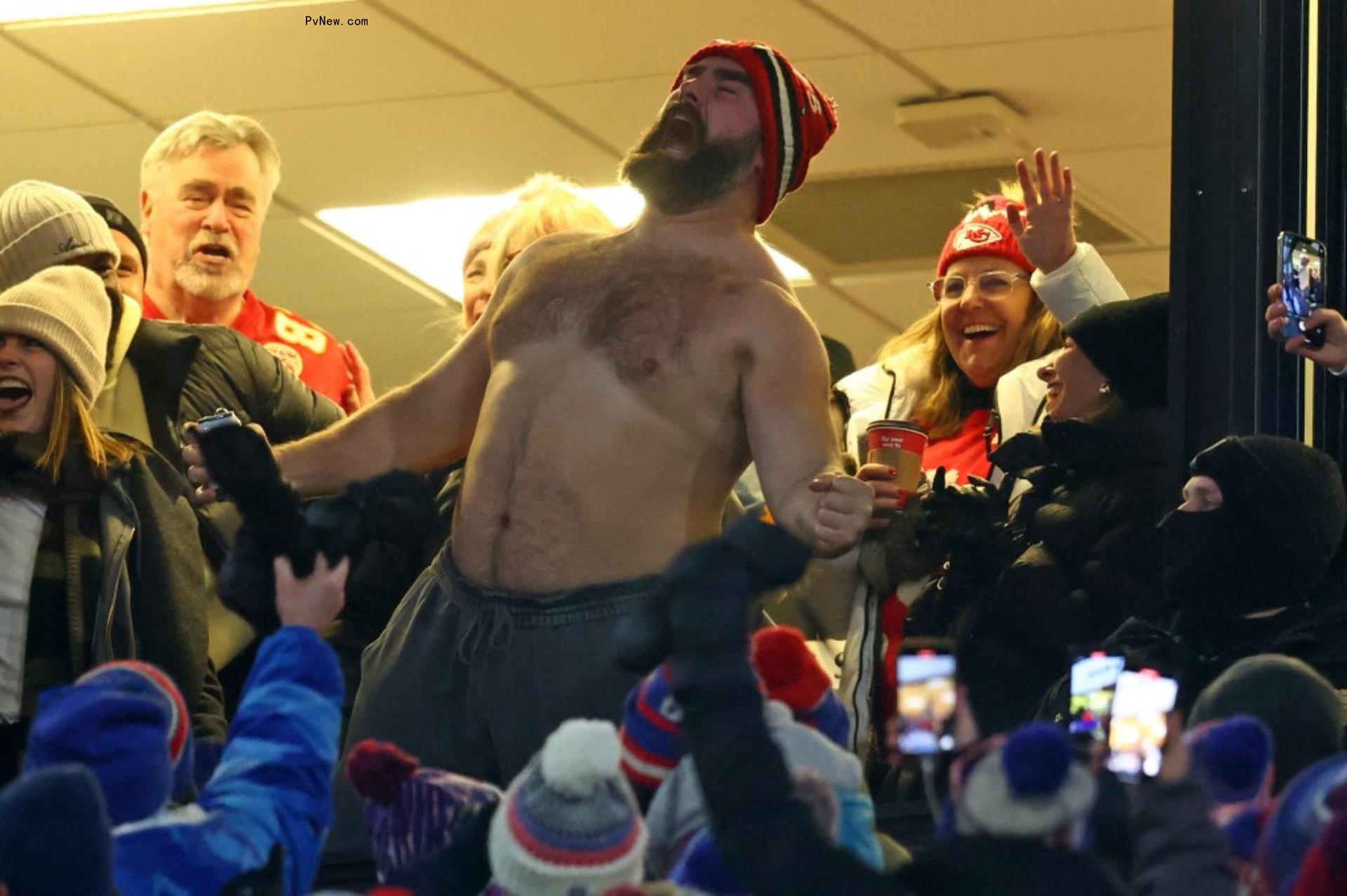 Jason Kelce shirtless