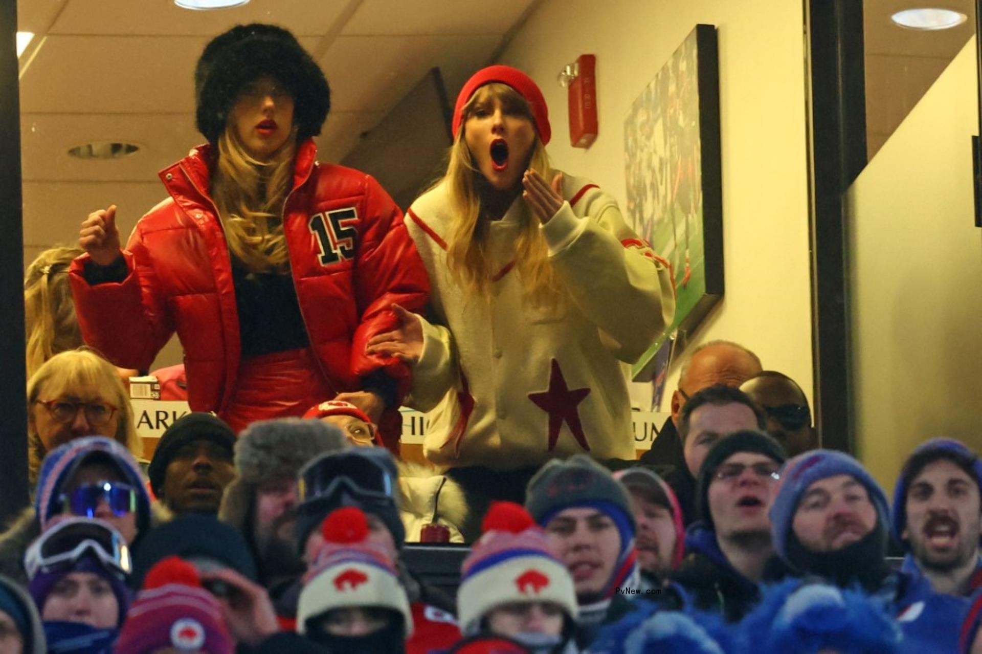 Taylor Swift and Brittany Mahomes.