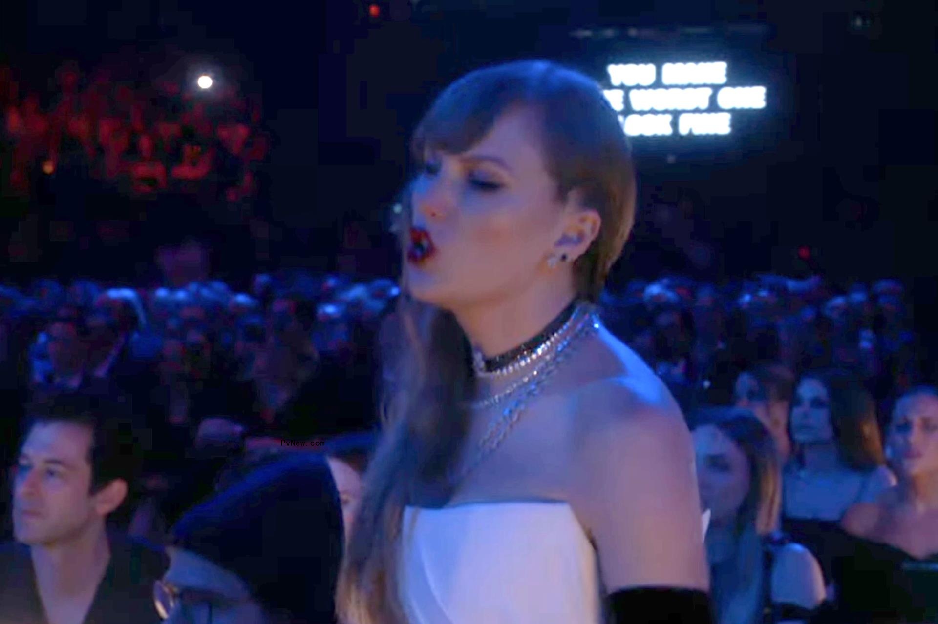 Taylor Swift at the Grammys.