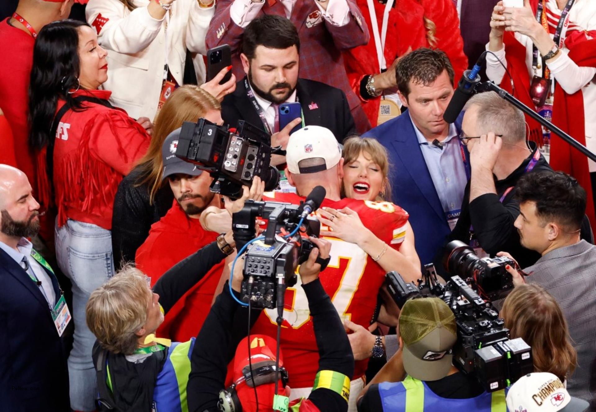 Taylor Swift and Travis Kelce