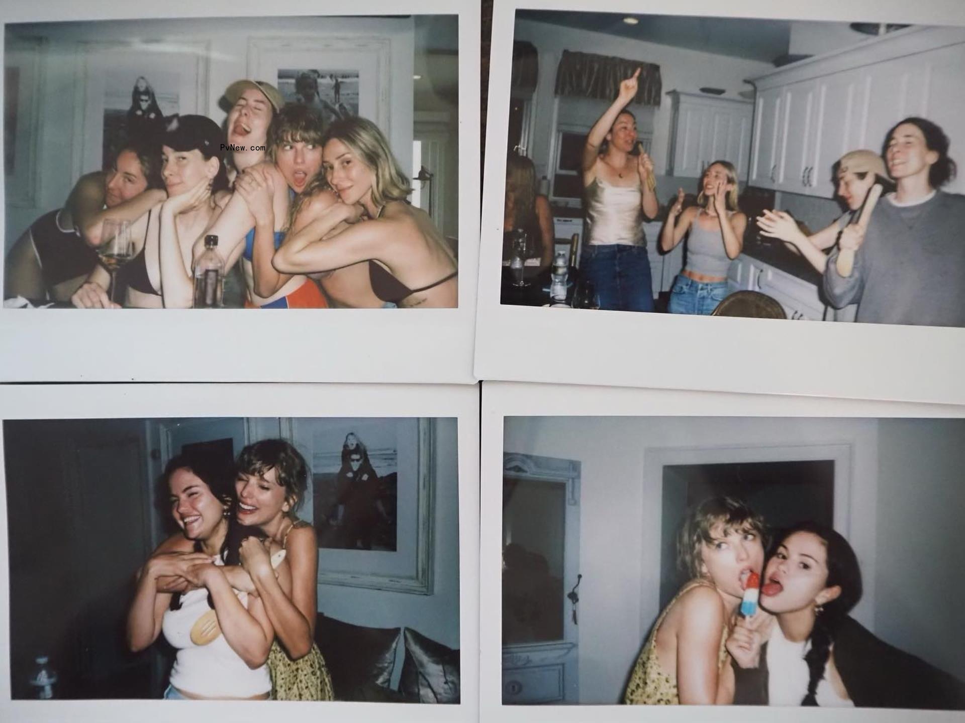 Taylor Swift and friends at her rhode island home