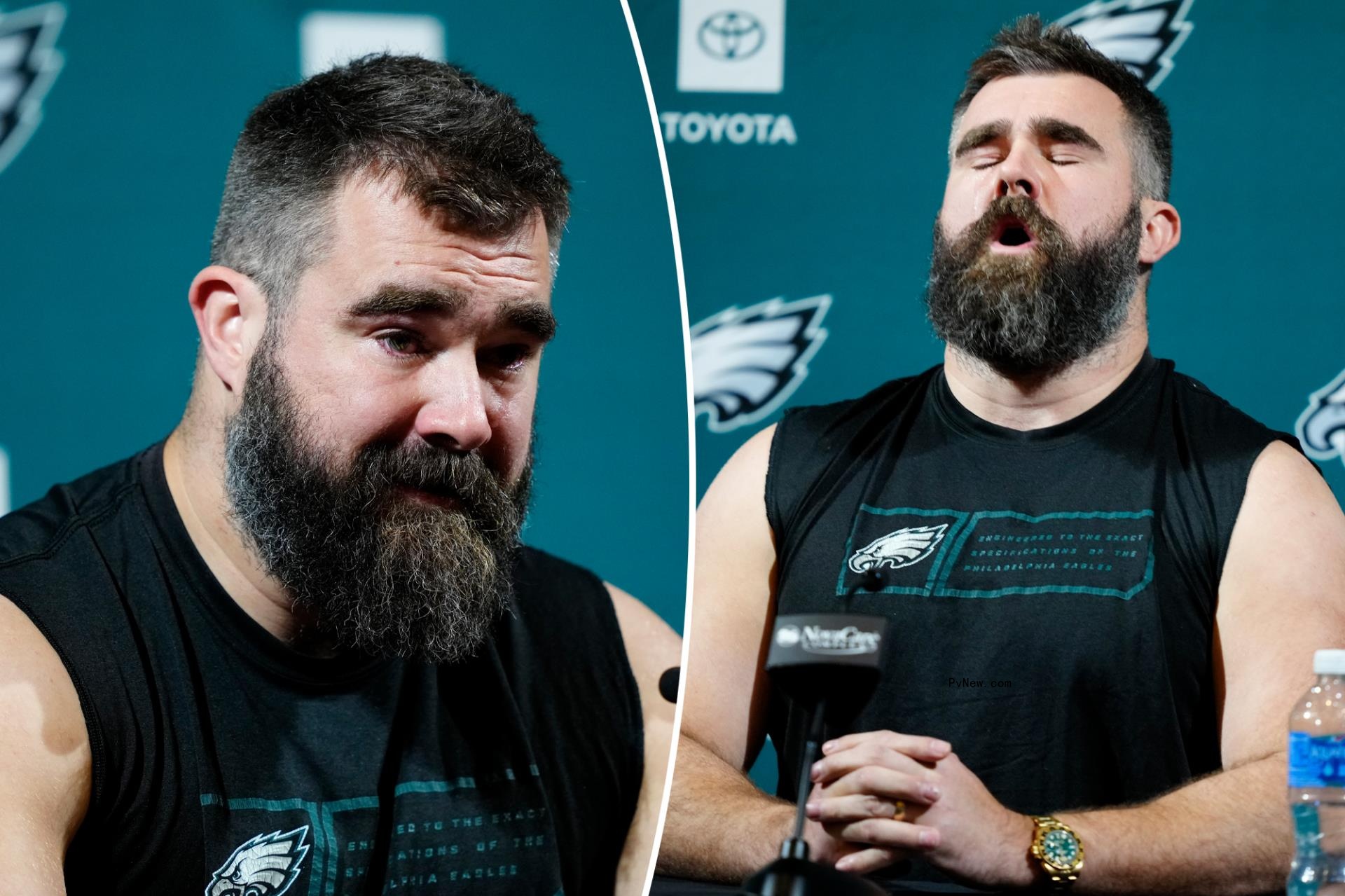 Jason Kelce explains his retirement speech tank top: Suit and tie ‘wouldn’t feel right’
