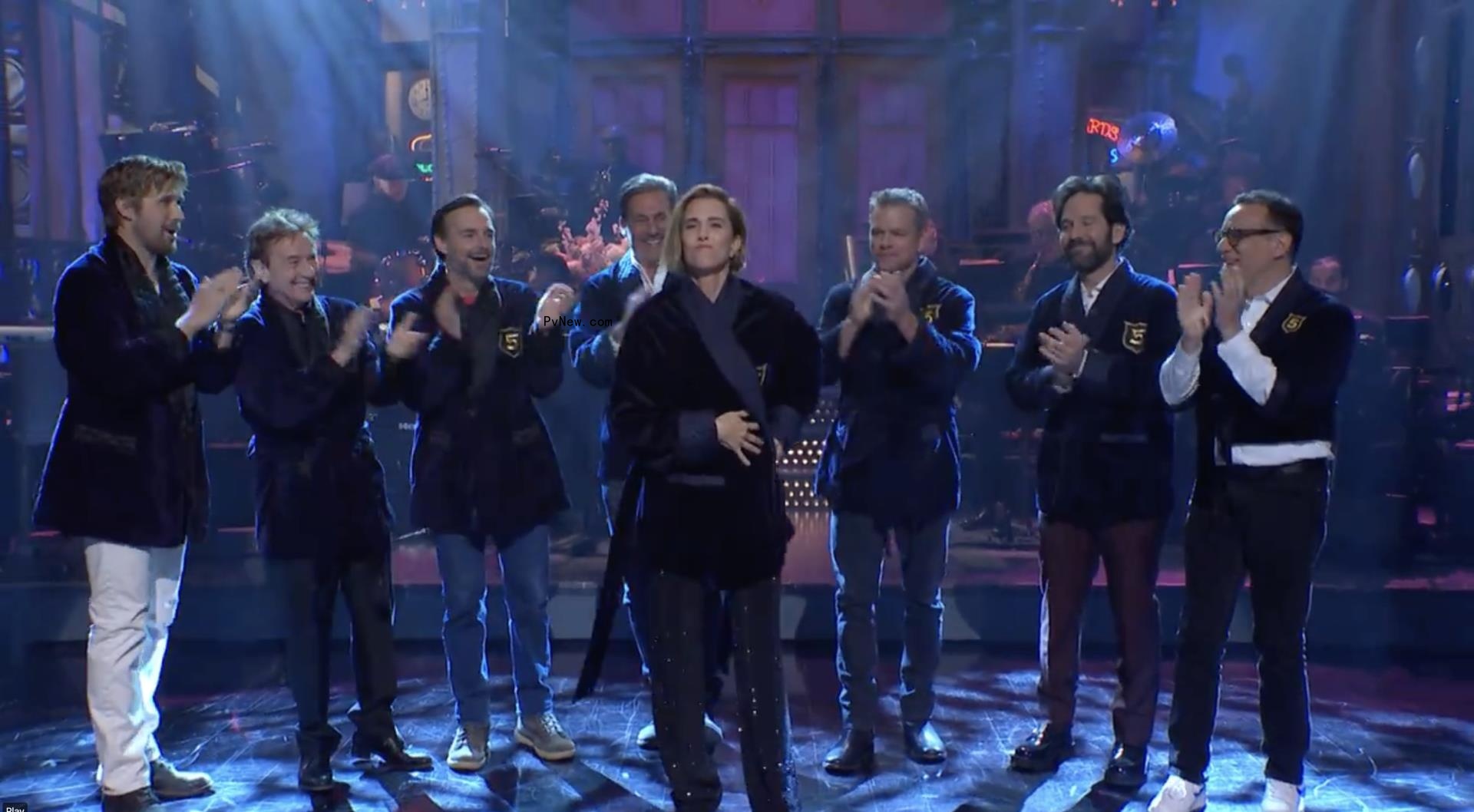 Matt Damon, Jon Hamm, Martin Short, Paul Rudd, Ryan Gosling Welcome Kristen Wiig to the ‘SNL’ Five-Timers Club