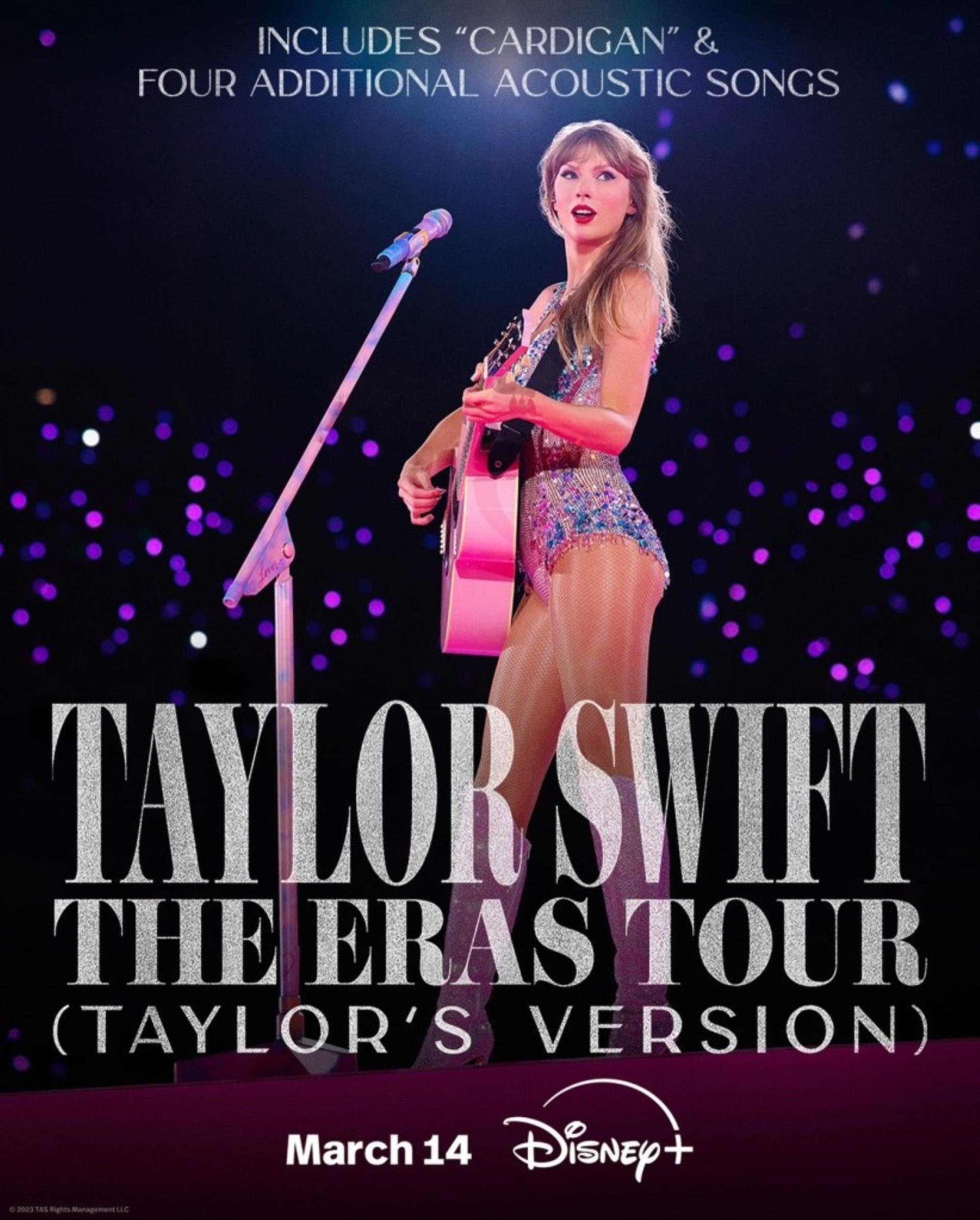 Taylor Swift's Eras Tour movie poster