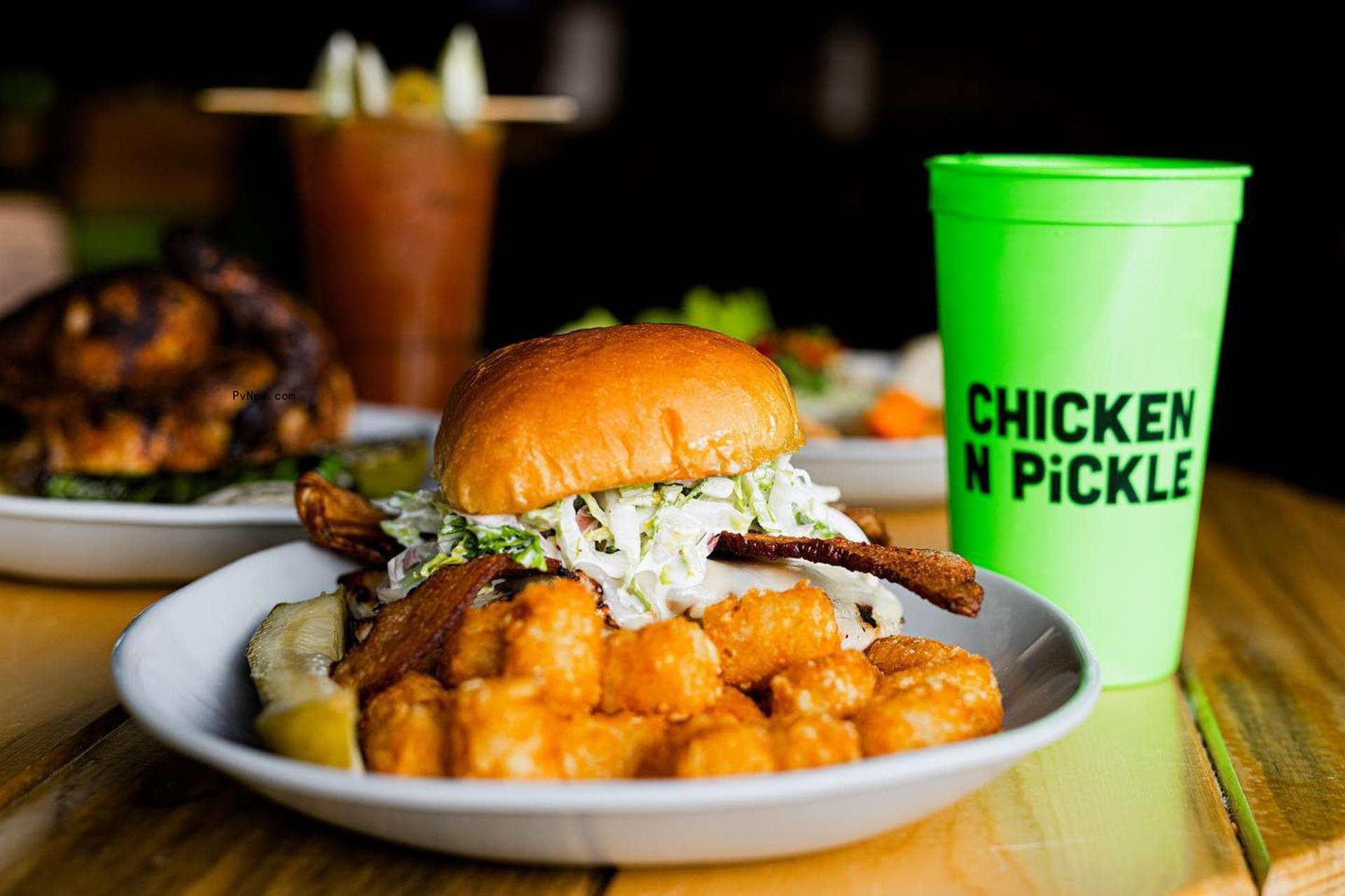 Chicken N Pickle sandwich