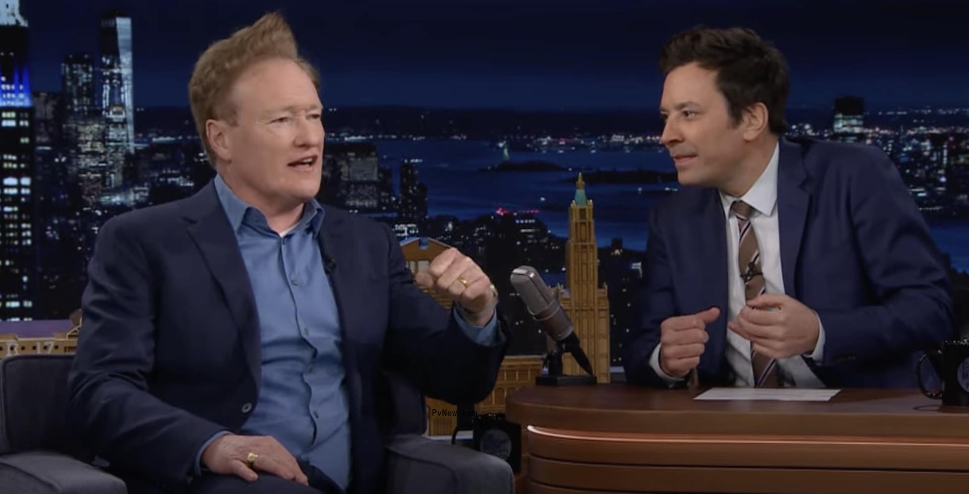 Co<i></i>nan O’Brien Tells Jimmy Fallon on ‘The To<i></i>night Show’ ‘It’s Weird to Come Back’: ‘I Haven’t Been in This Building’ for a ‘Long Time’