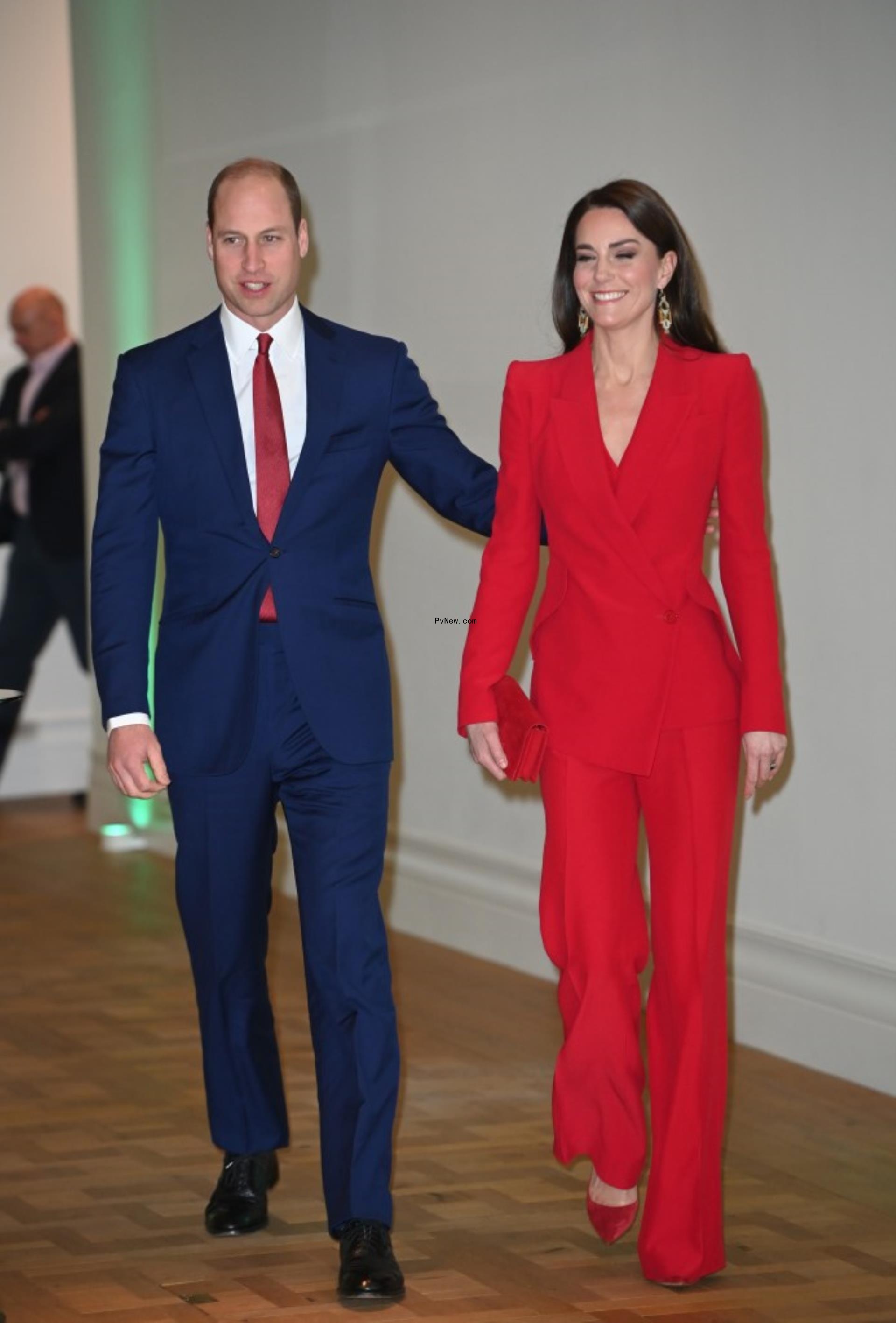 Kate Middleton and Prince William in London.