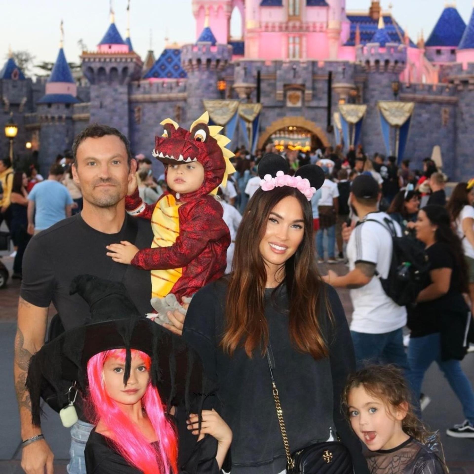 Megan Fox and Brian Austin Green with their sons