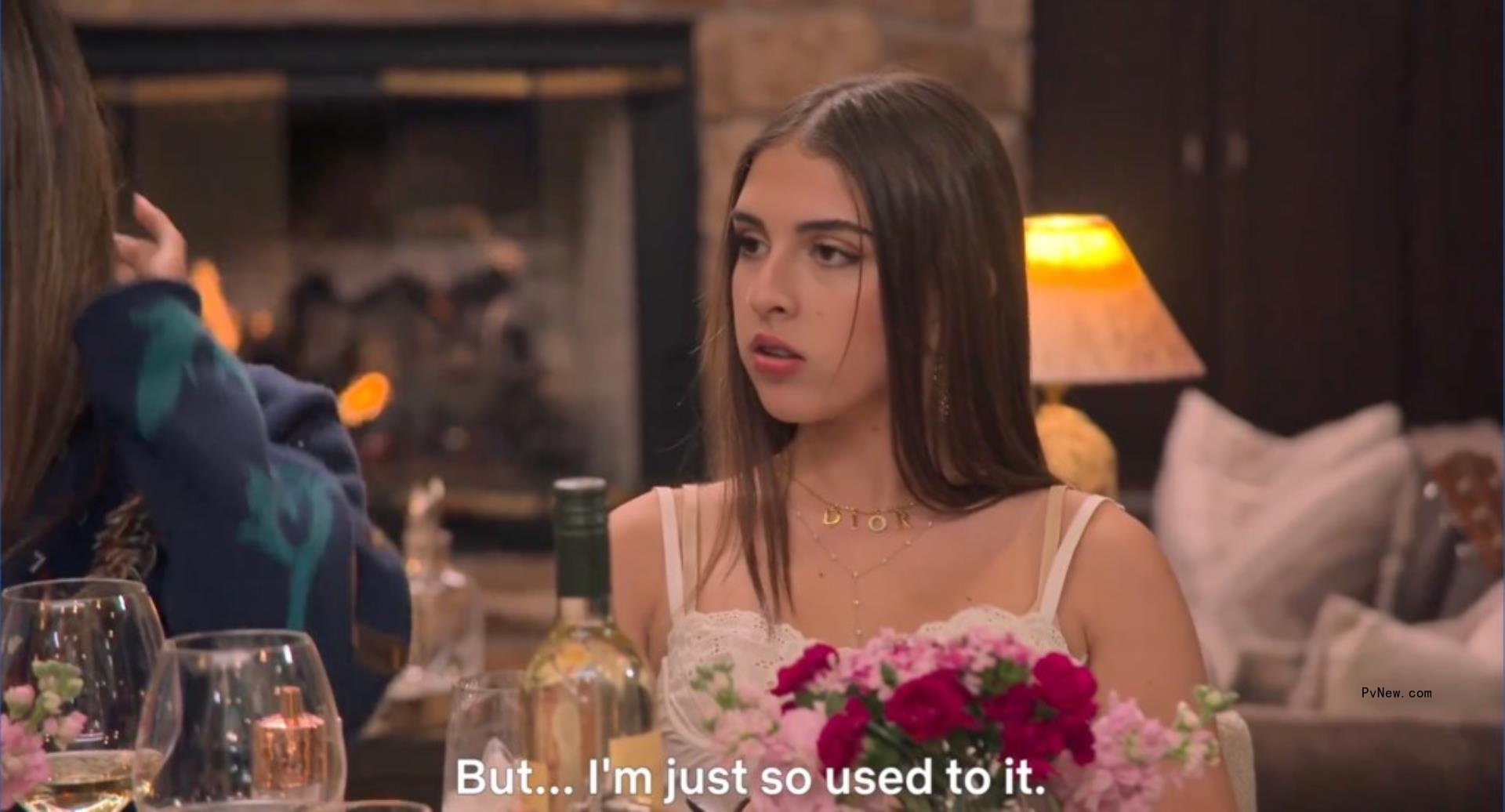 Portia Umanksy at the family dinner on 