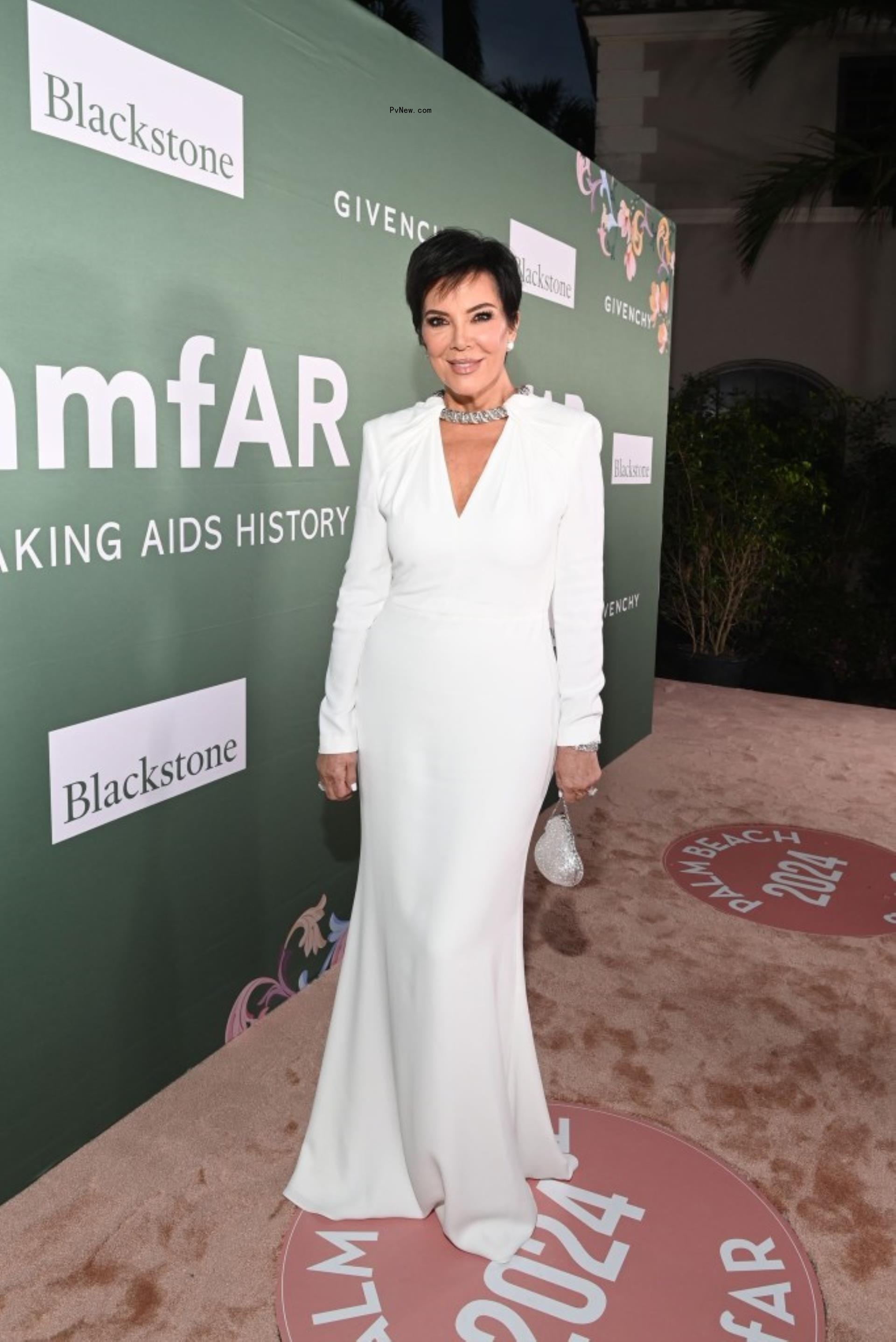 Kris Jenner on a red carpet.