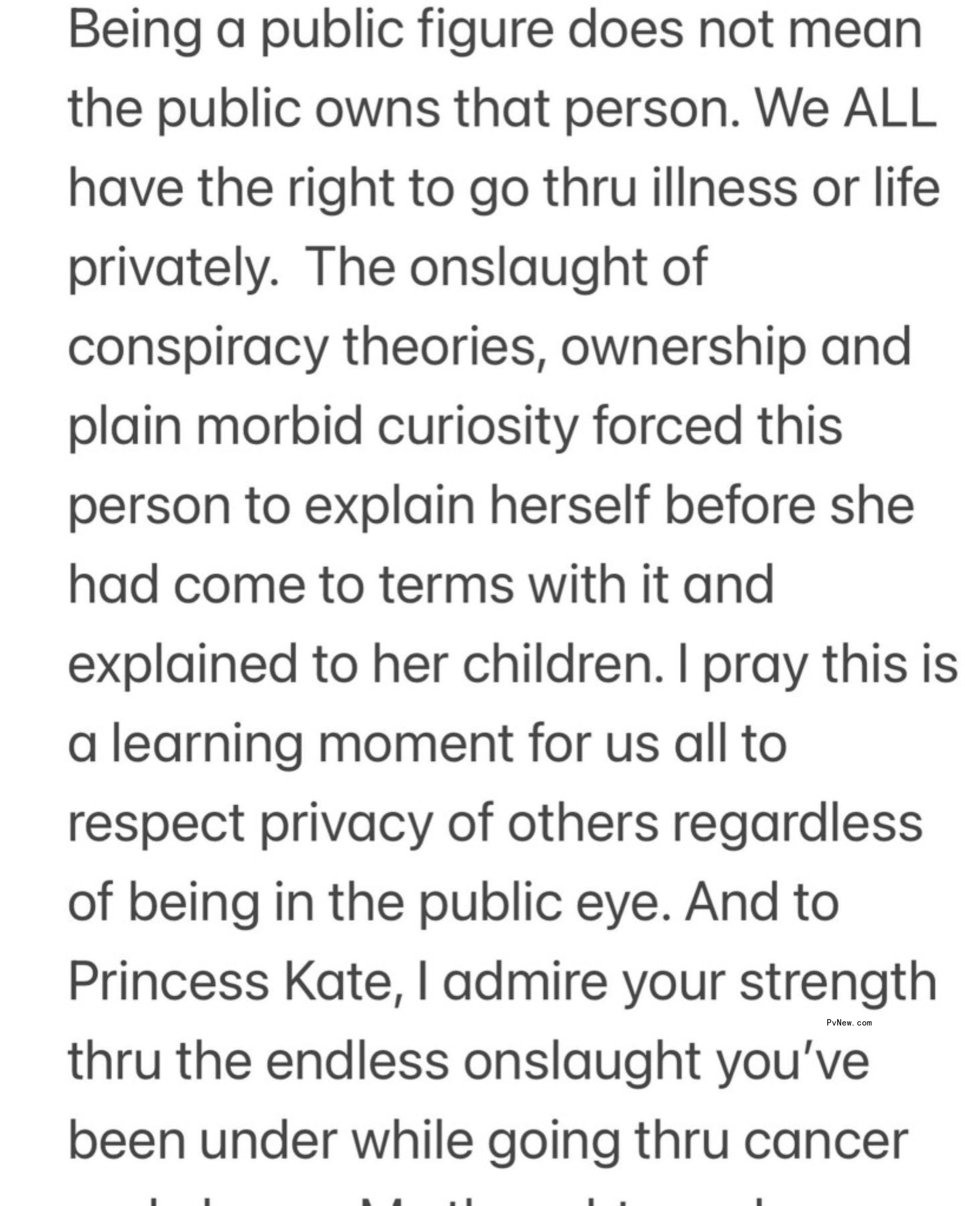 Shannen Doherty in hospital statement for Kate Middleton