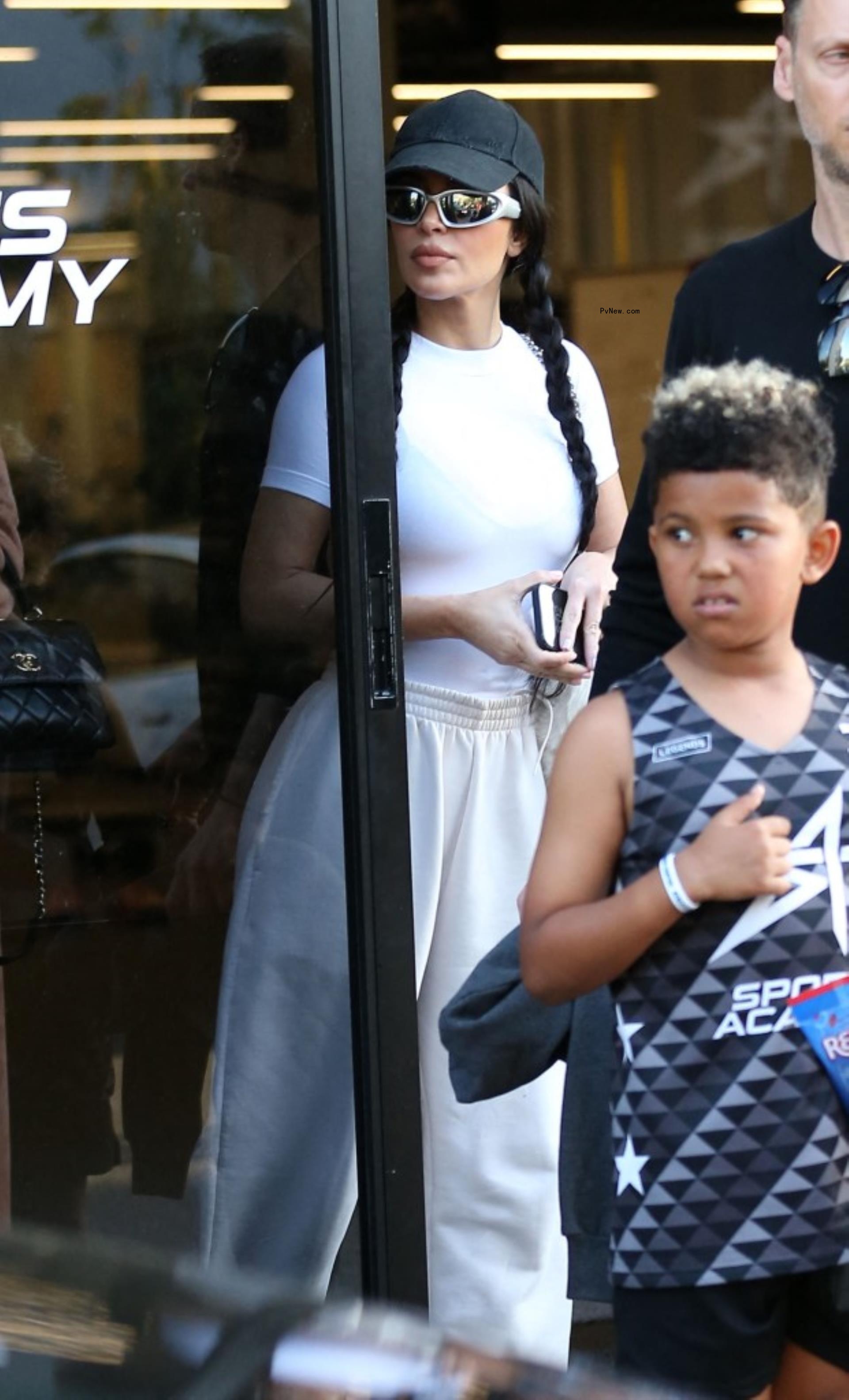 Kim Kardashian walking