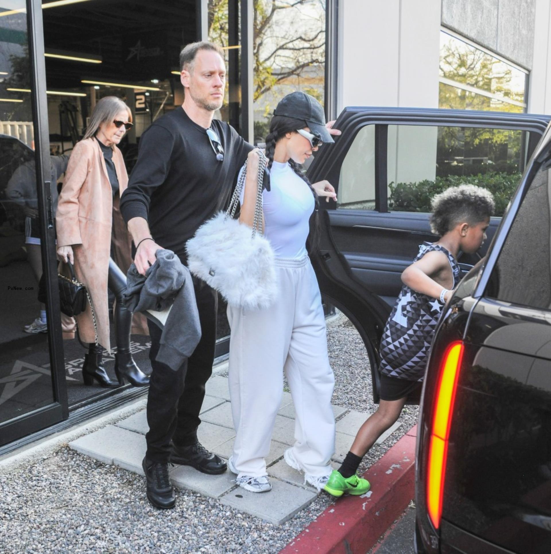 Kim Kardashian walking