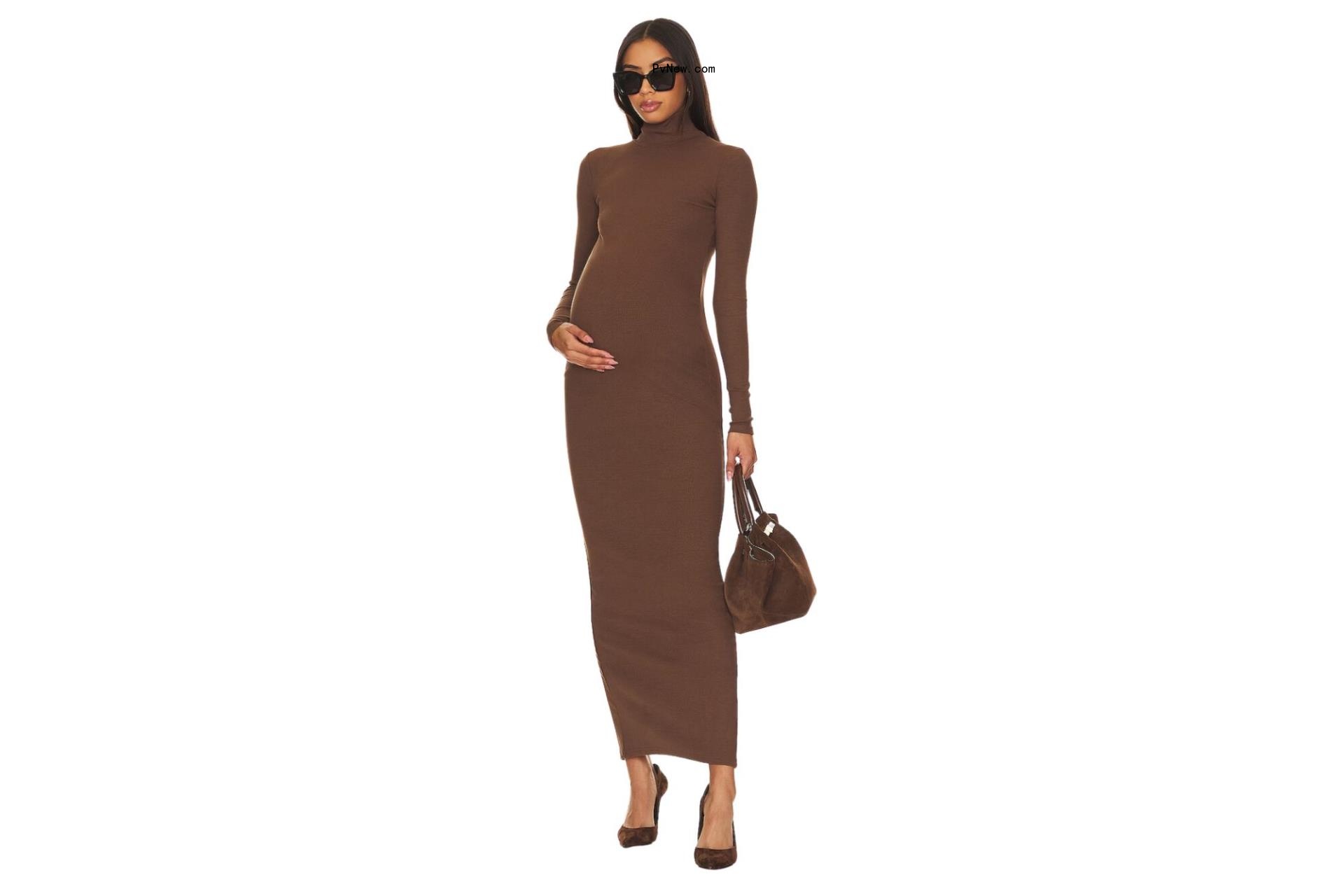 Bumpsuit turtleneck dress