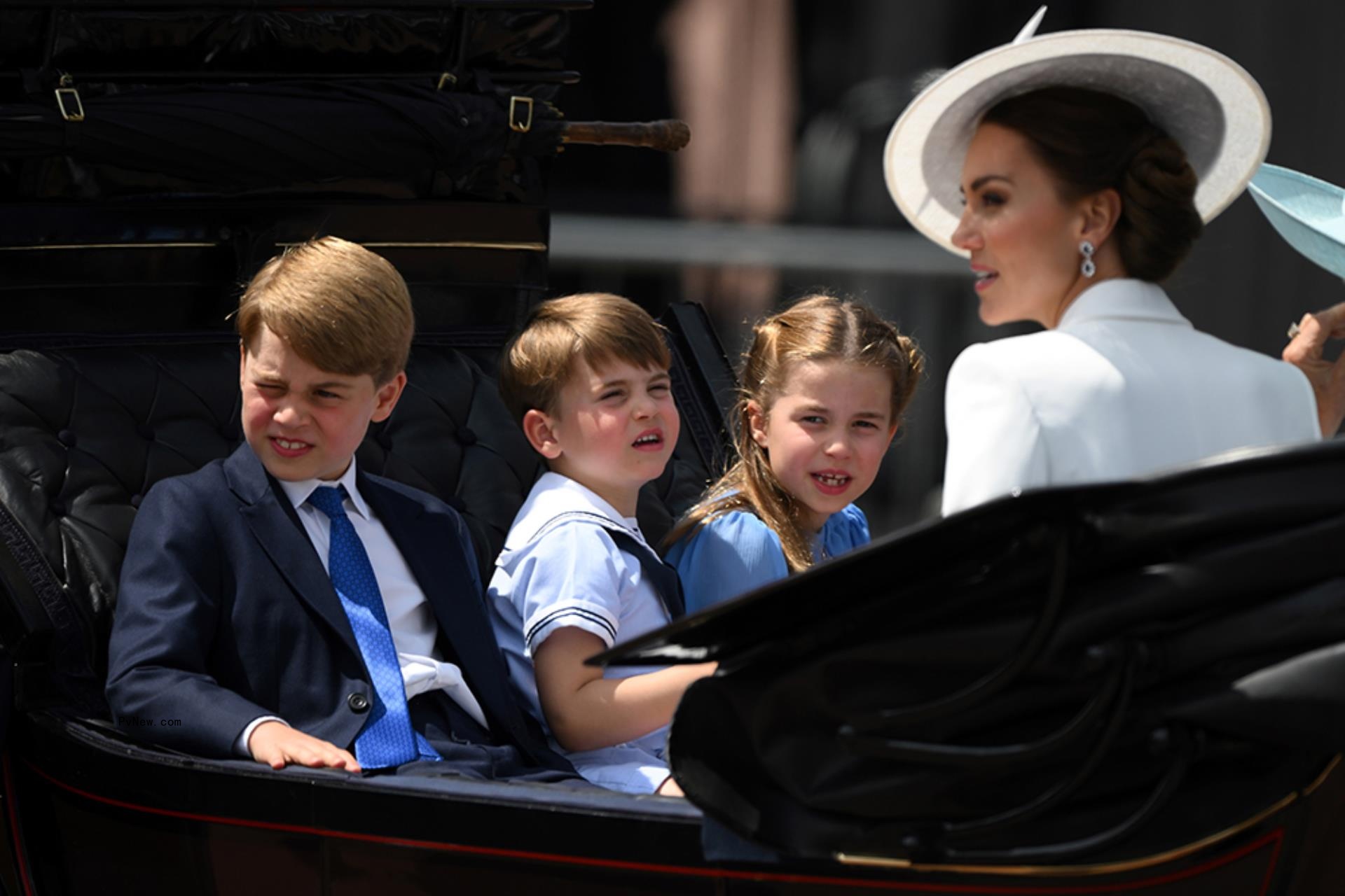 Kate Middleton with her kids.