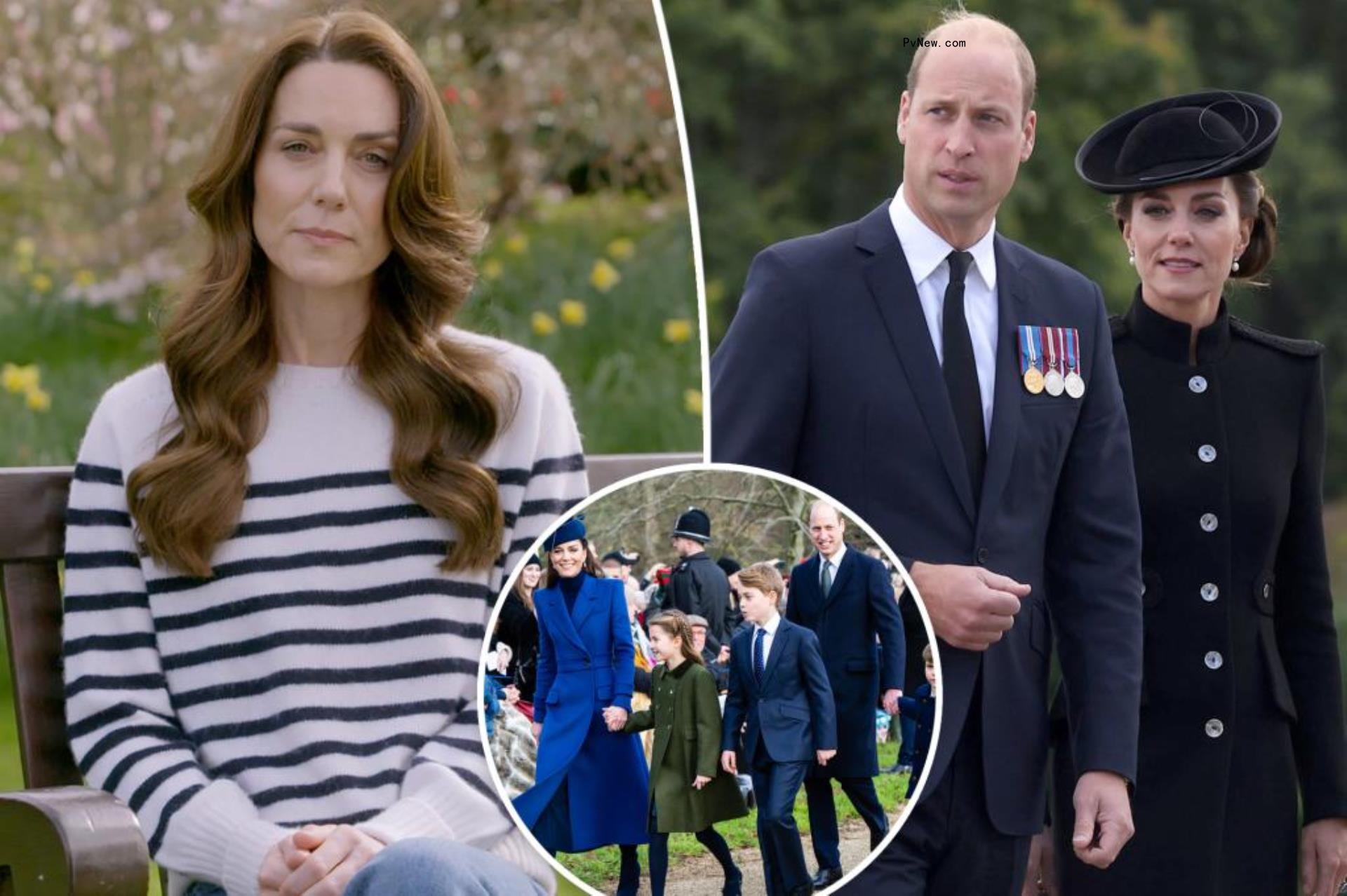 Kate Middleton and King Charles III.