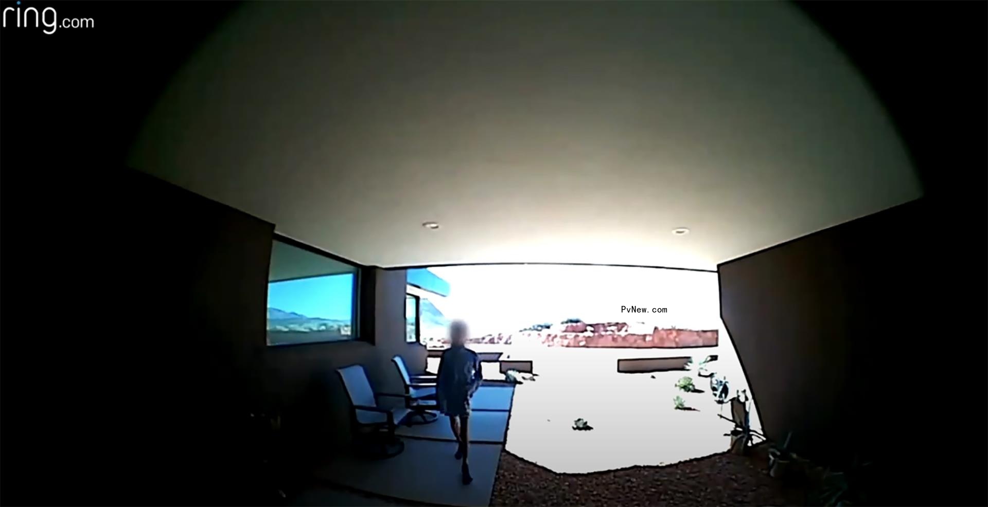 security footage of ruby franke's son arriving at a house