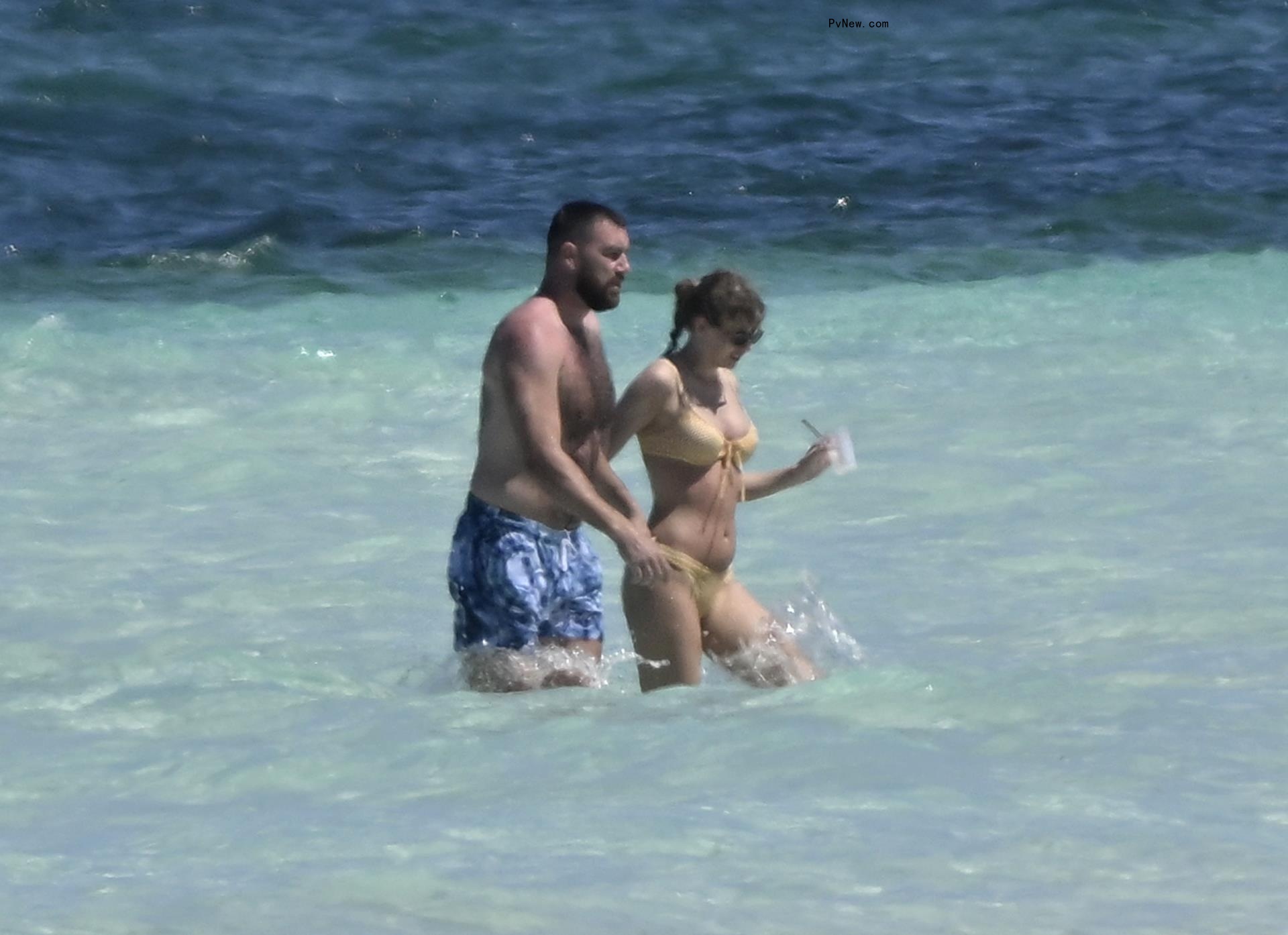 Taylor Swift and Travis Kelce vacation on Harbour Island, Bahamas