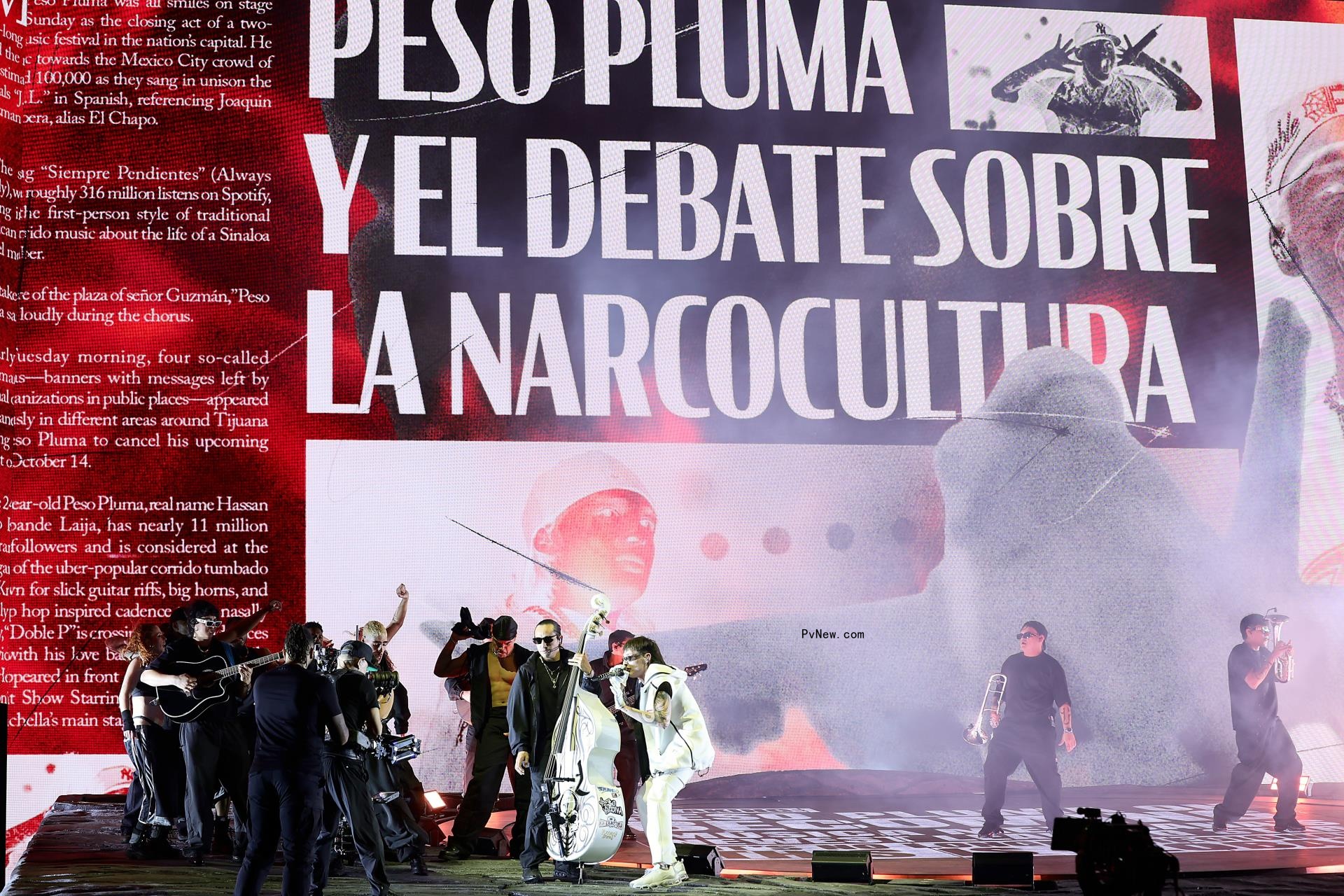 Peso Pluma Finally Directly Addresses Narco Corrido Culture With Theatrical Coachella Set