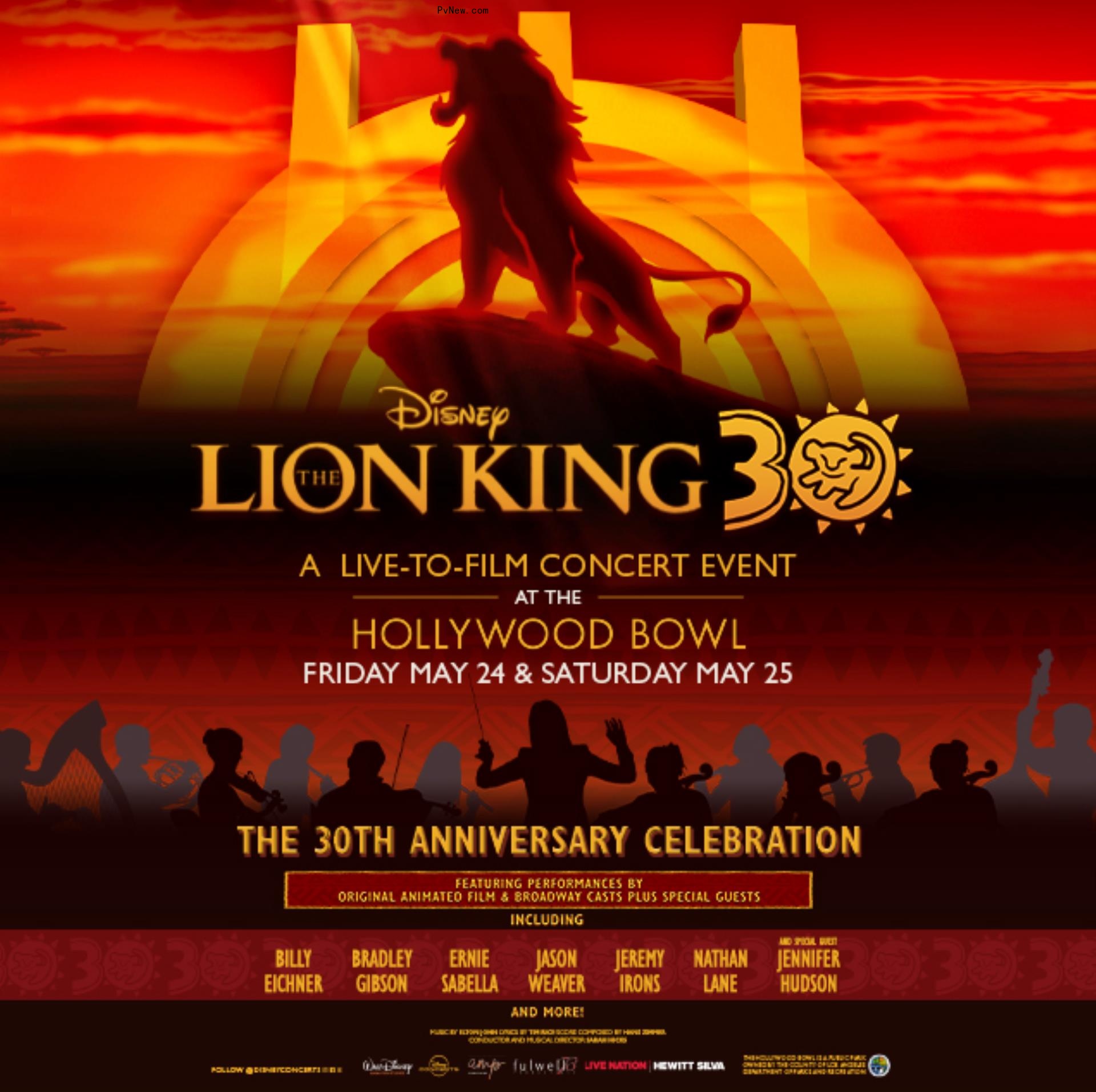 ‘Lion King’ Live-to-Film Hollywood Bowl Co<i></i>ncert to Feature Jeremy Irons, Nathan Lane, Jennifer Hudson, Billy Eichner and More