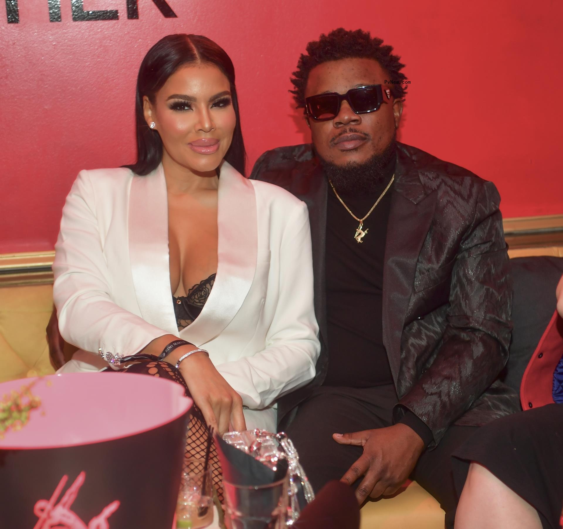 Mia Thornton and Incognito sitting together 