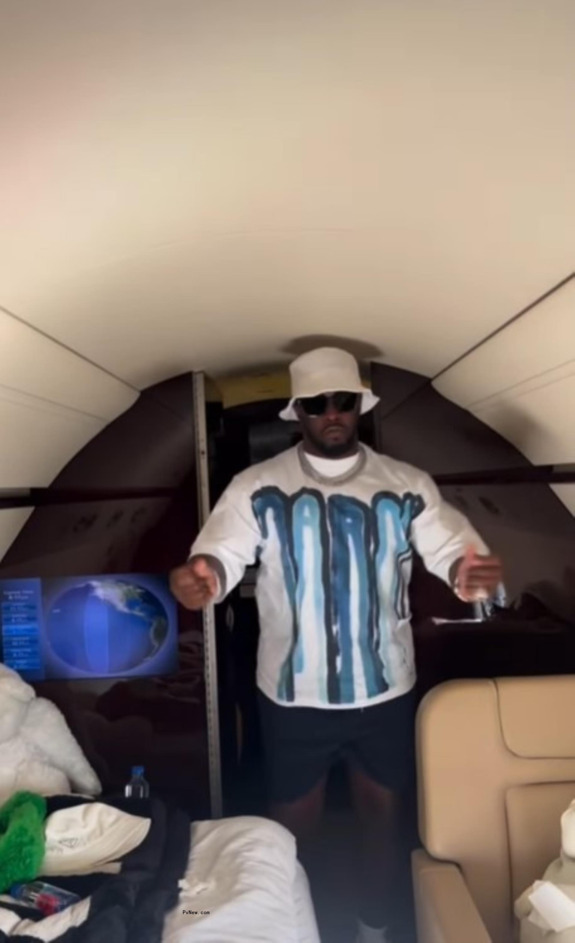 P Diddy's private plane as seen on instagram