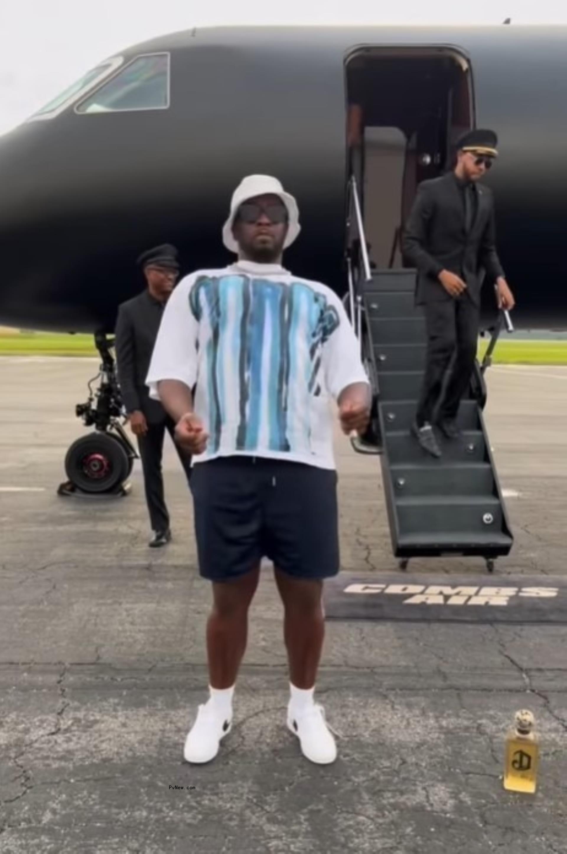 P Diddy's private plane as seen on instagram