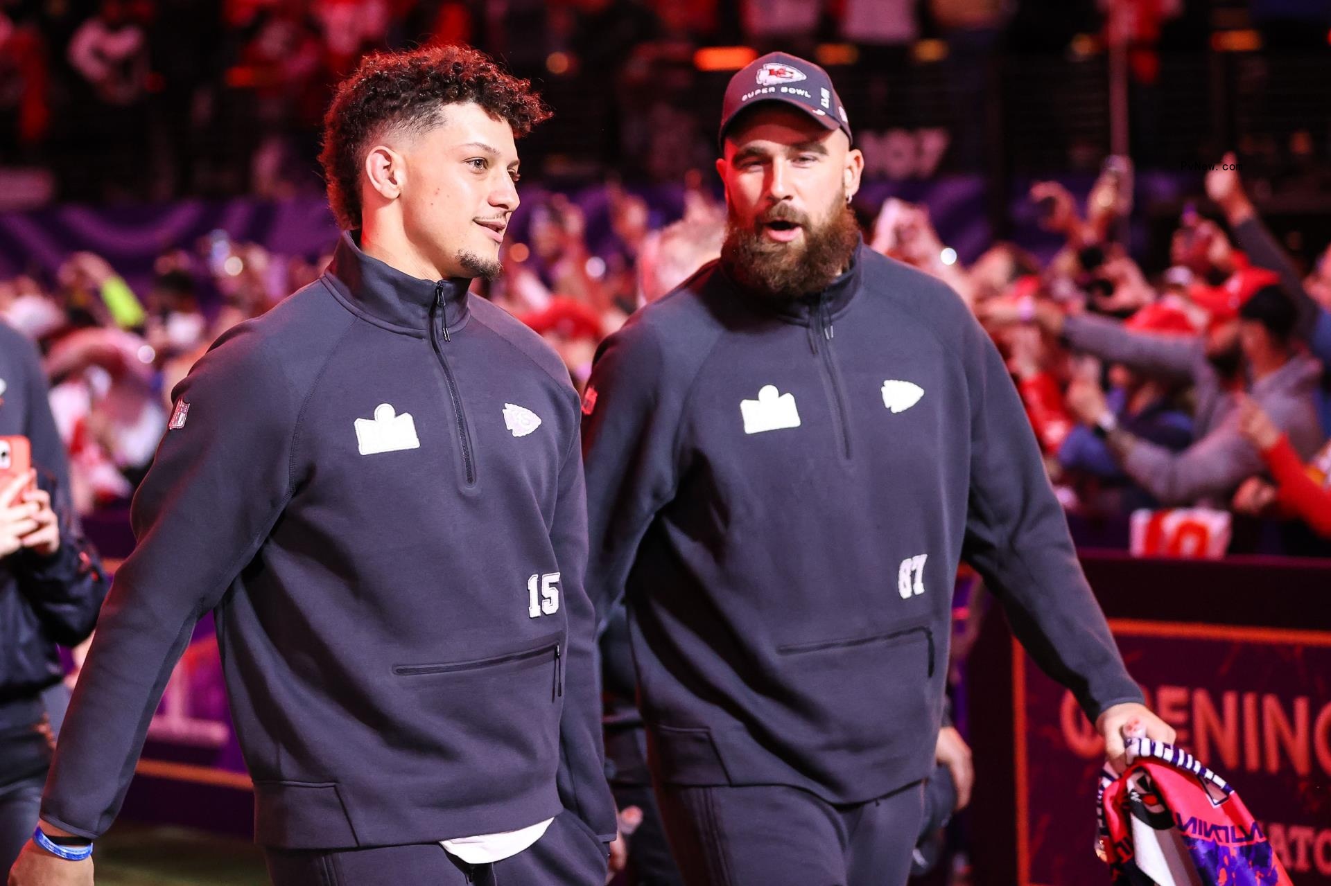 Patrick Mahomes and Travis Kelce