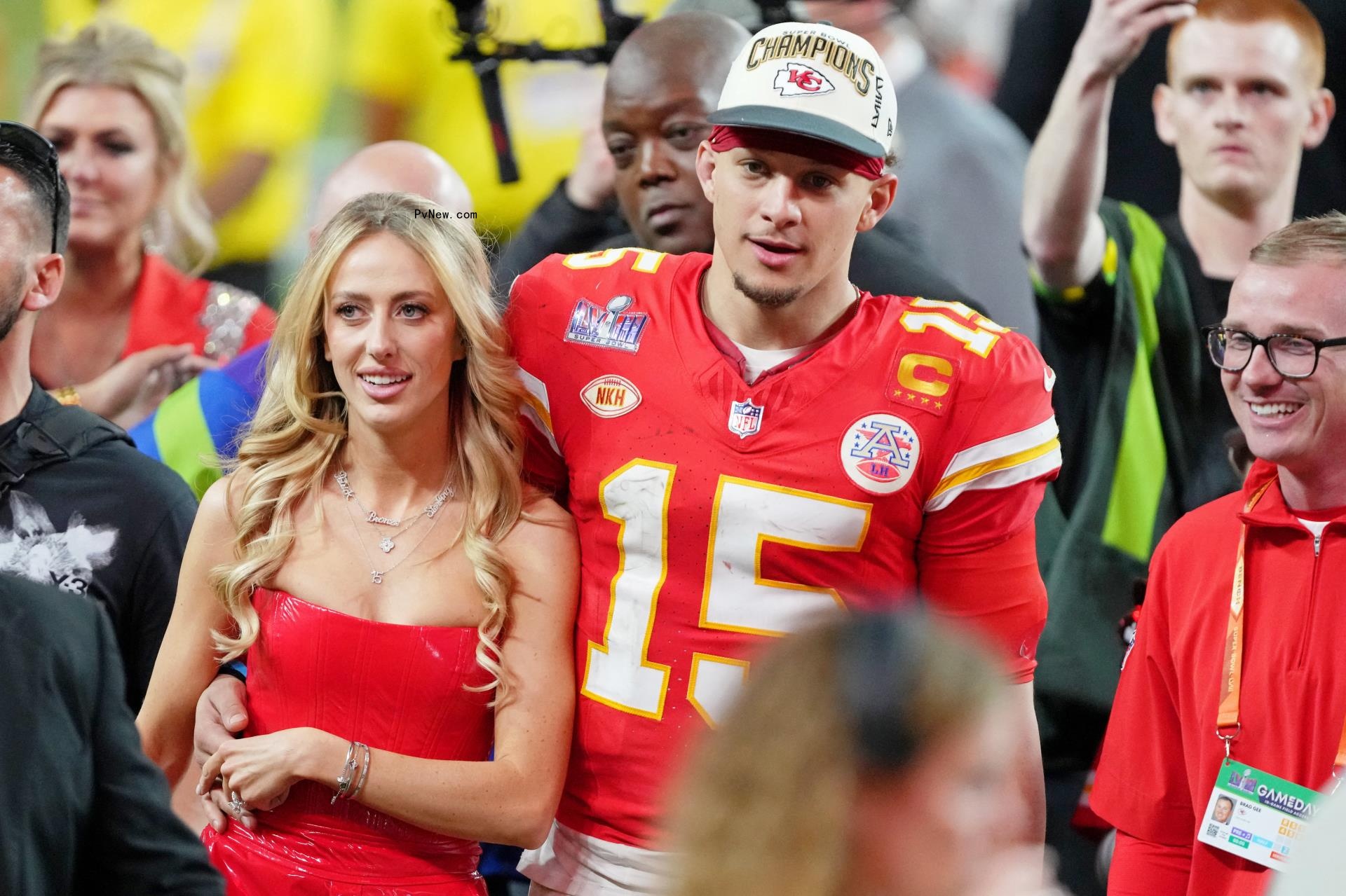 Brittany and Patrick Mahomes
